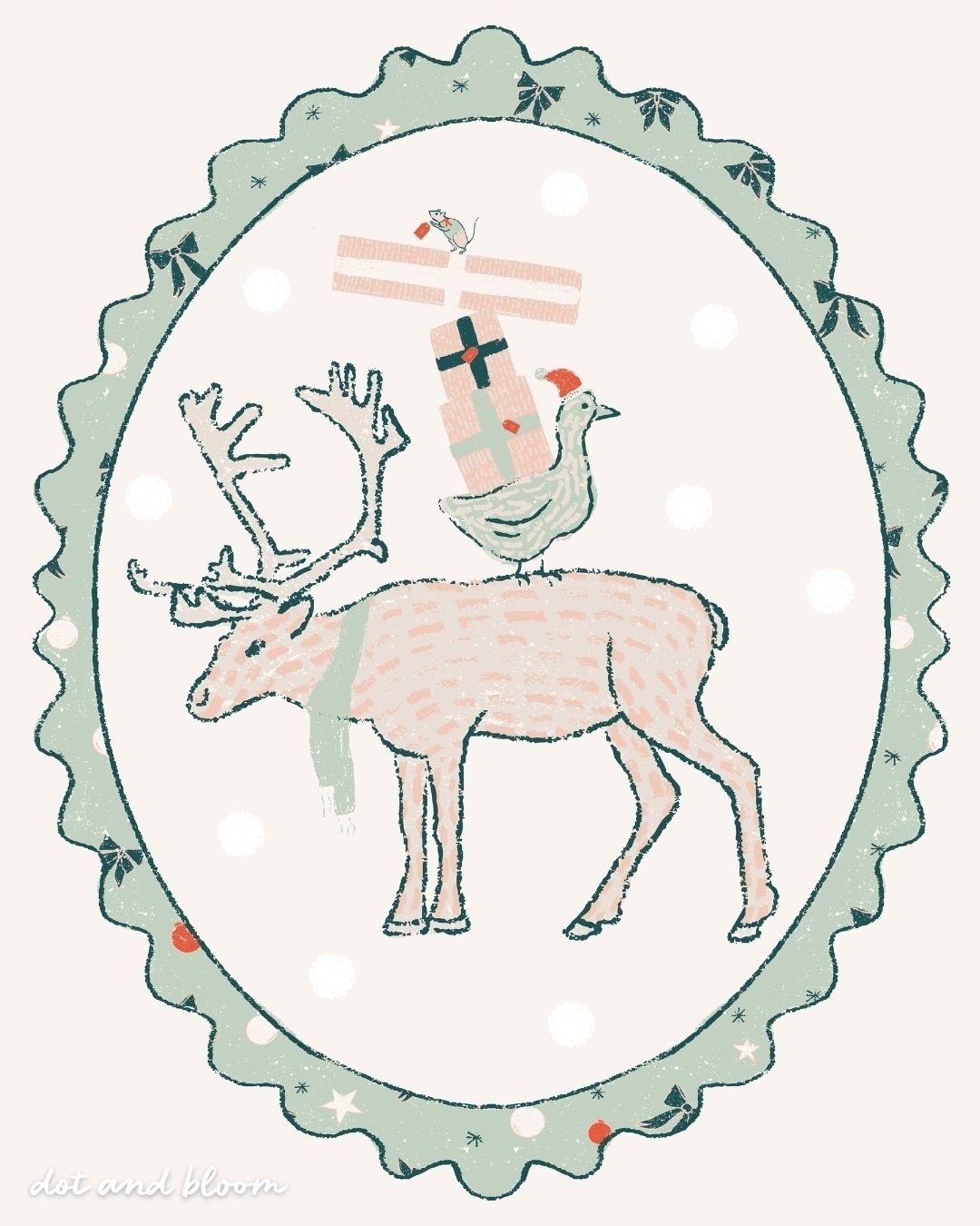 Festive little guys doing festive little things 🎄✨

⁘ ⁘ ⁘ ⁘ ⁘ ⁘ ⁘ ⁘ ⁘

Created for the Yuletide Cheer art call. Thank you for the opportunity @afreshbunch @bonniechristine 

Art Licensing | Holiday Illustration |  Festive Illustration | Hand Drawn A