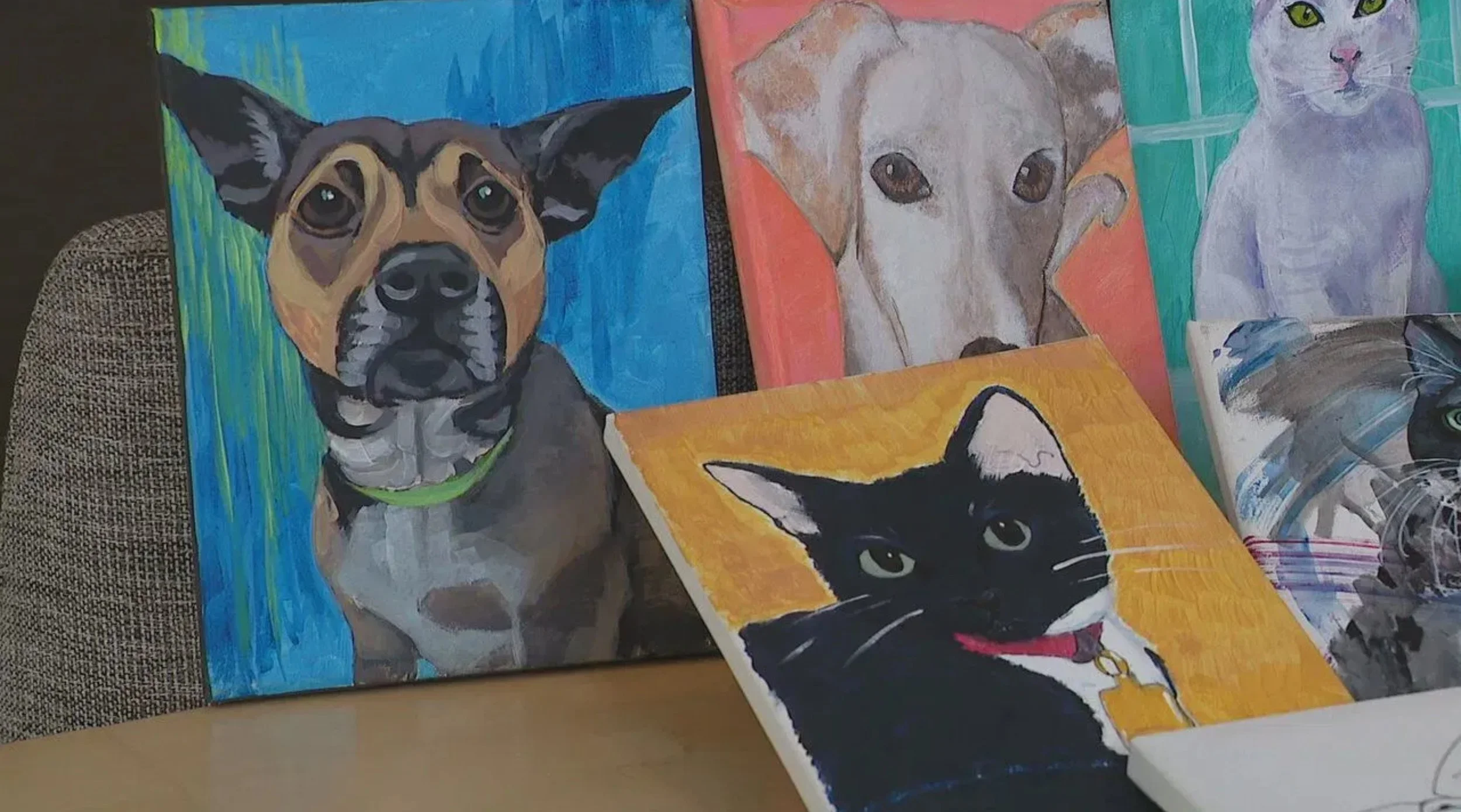 Washington non-profit using AI to help find shelter animals loving homes. Alix Frazier with Paws With Cause is using AI to bring paintings of shelter animals to life with hopes of getting them out of the kennel and into loving homes.
