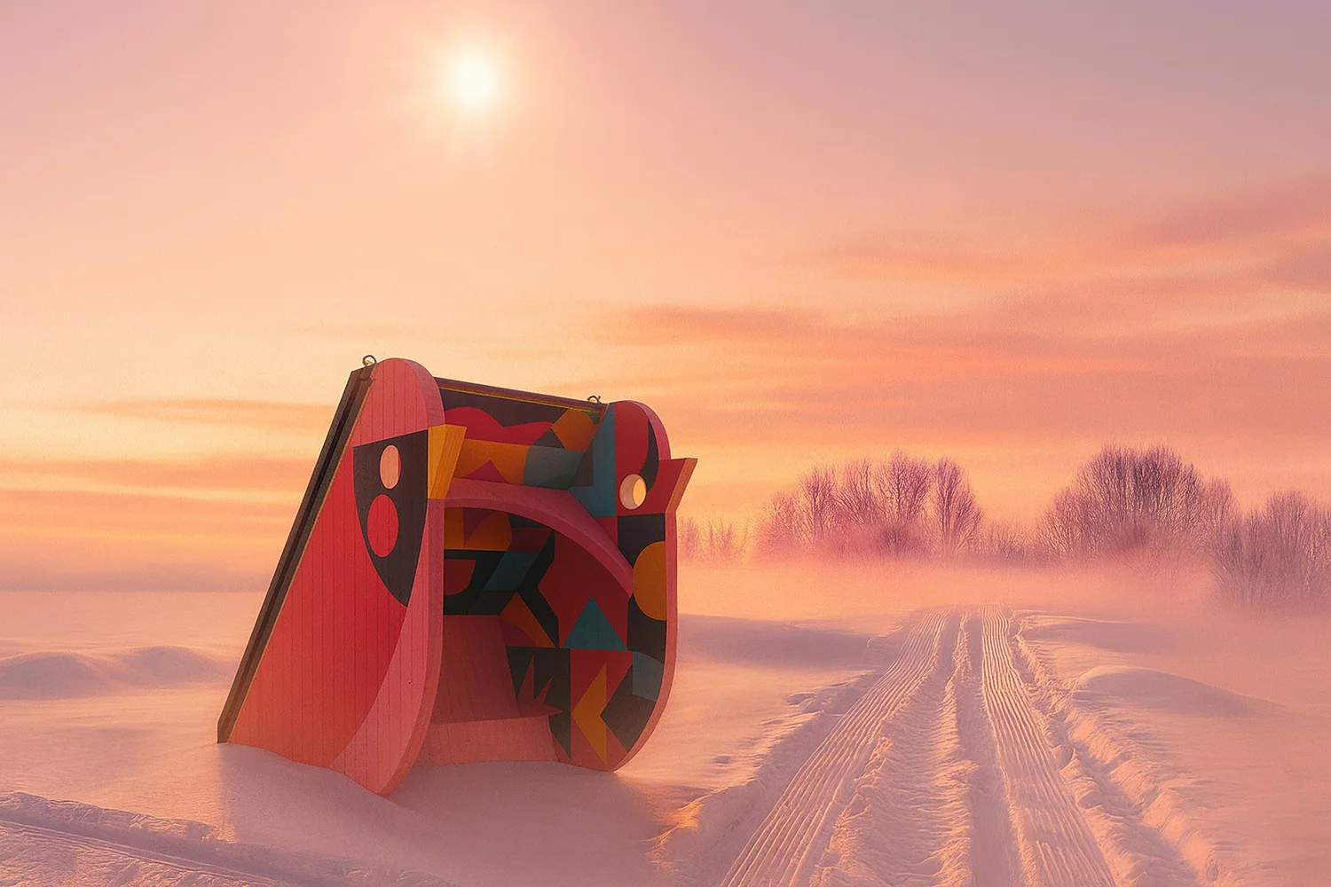 Misko glowing at dusk