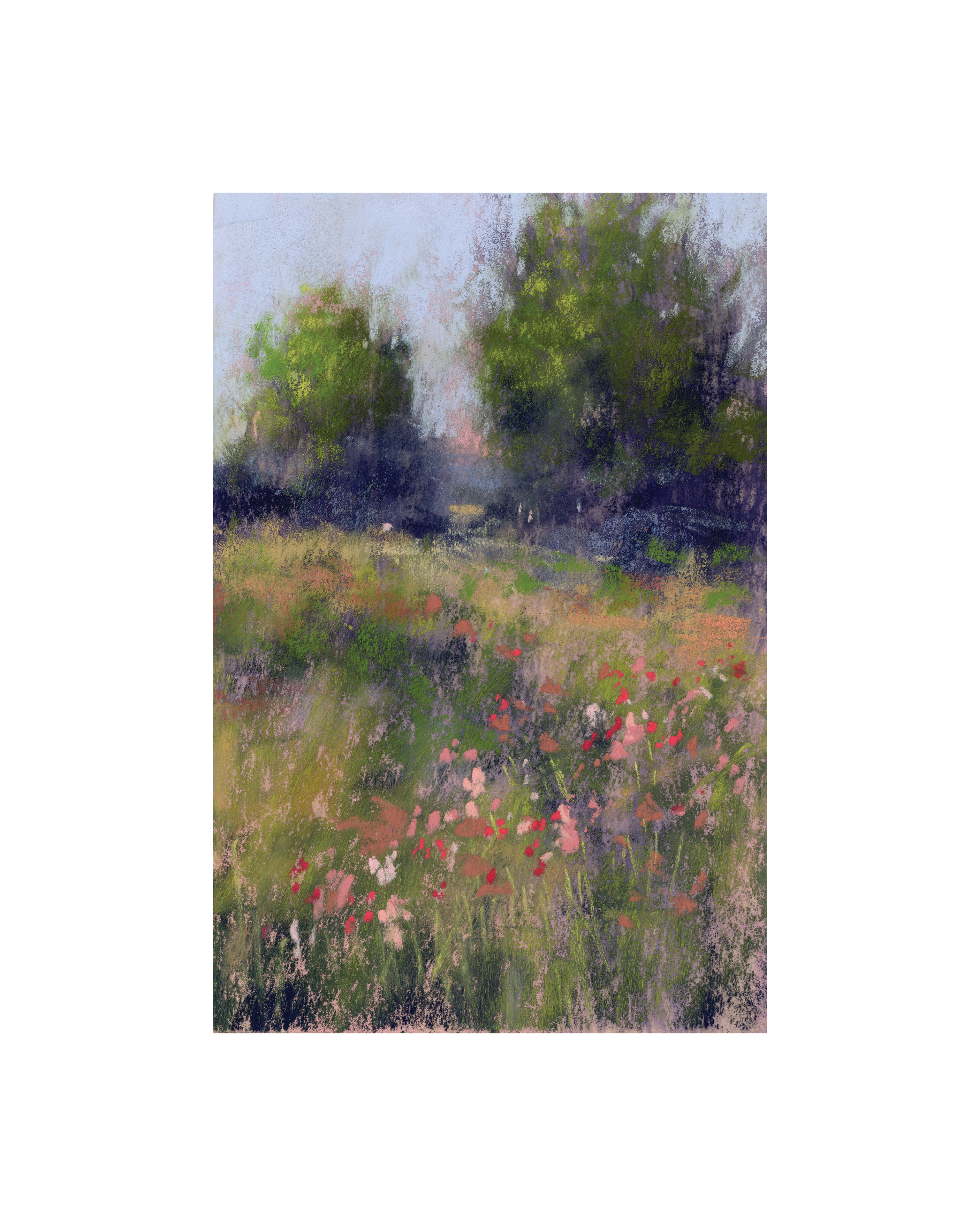 Meadow No. 8 | Original Soft Pastel Painting