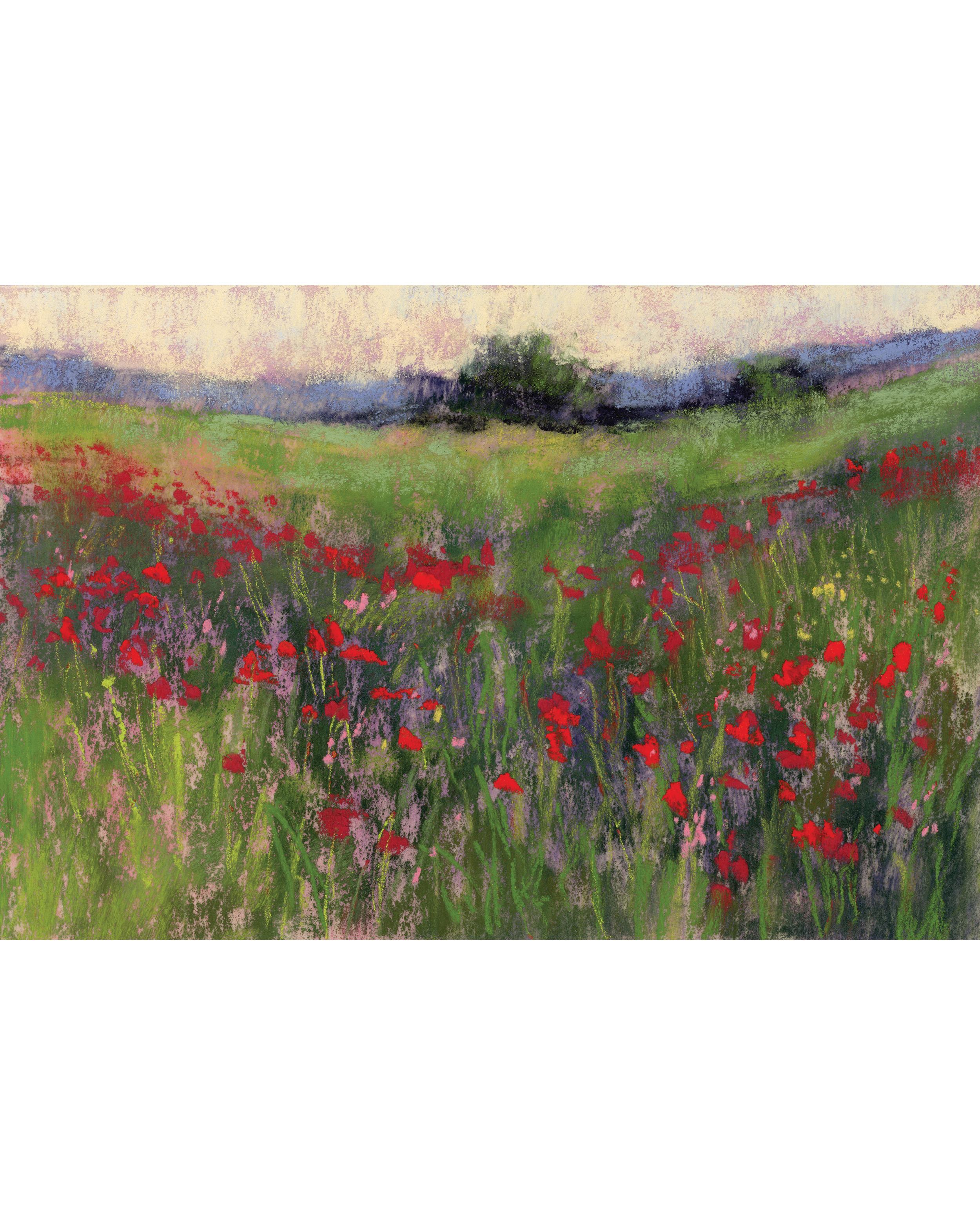 Meadow No. 6 | Original Soft Pastel Painting
