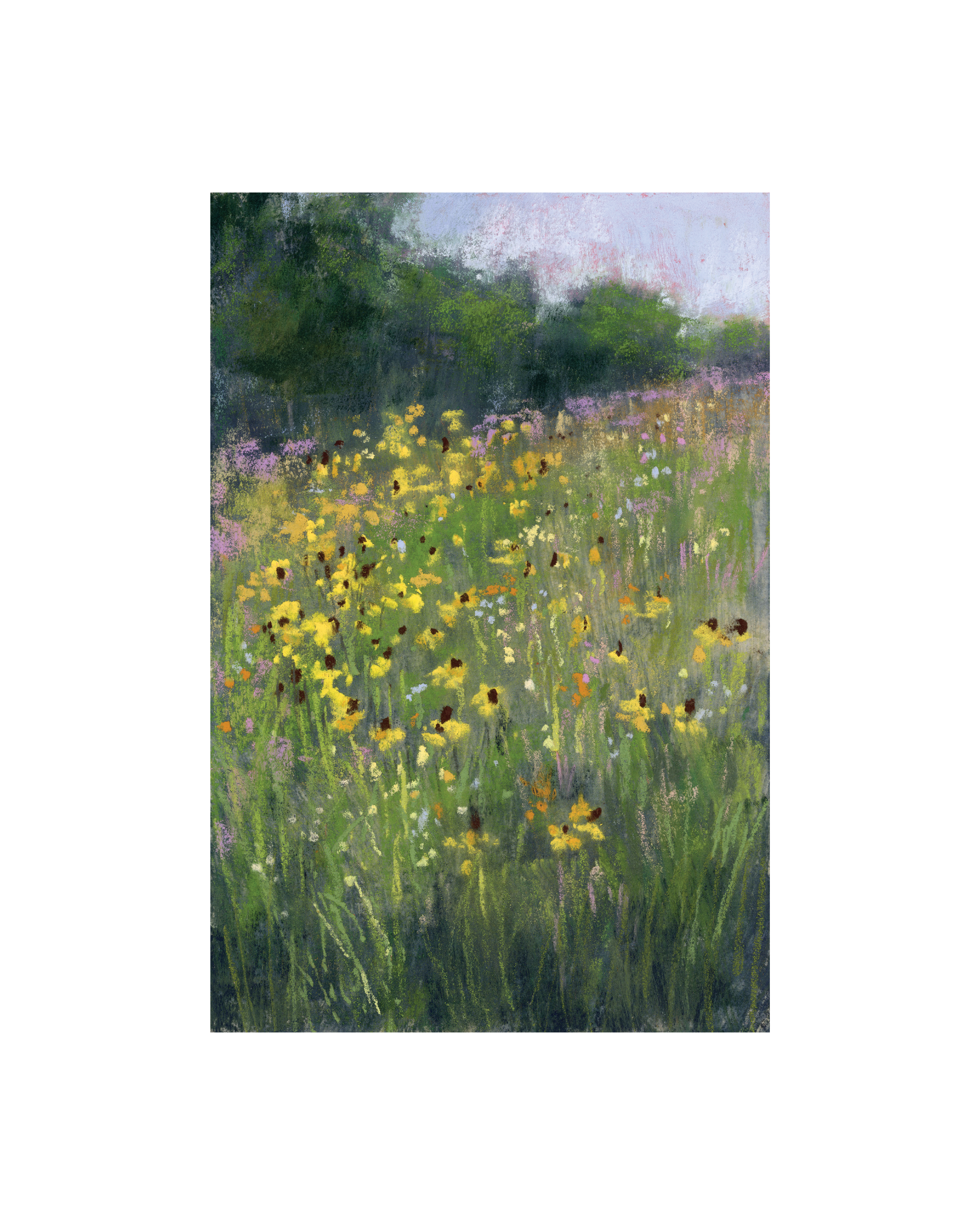 Meadow No. 5 | Original Soft Pastel Painting