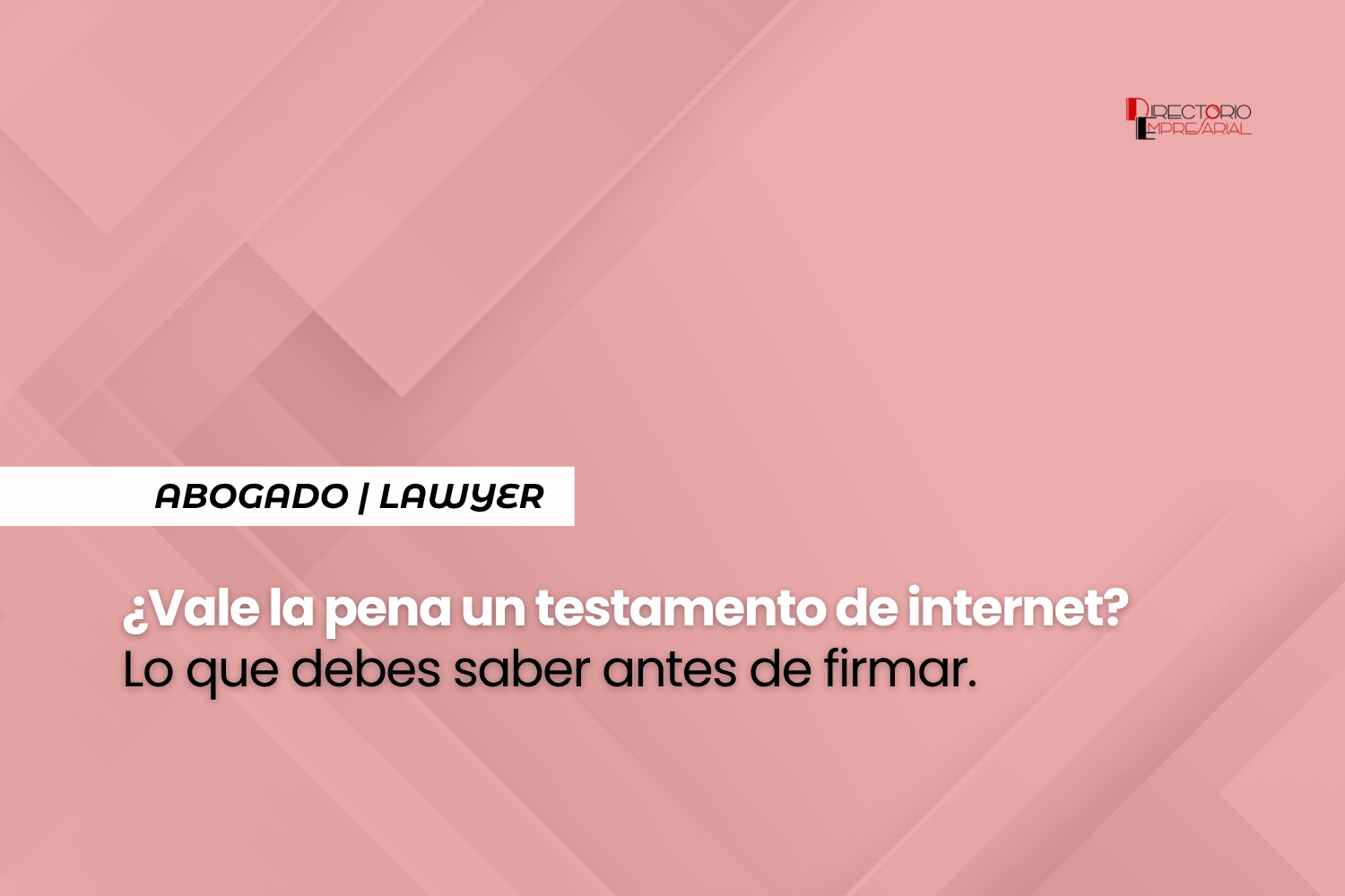 Testamentos en Alberta: No le dejes problemas a los que más quieres.
