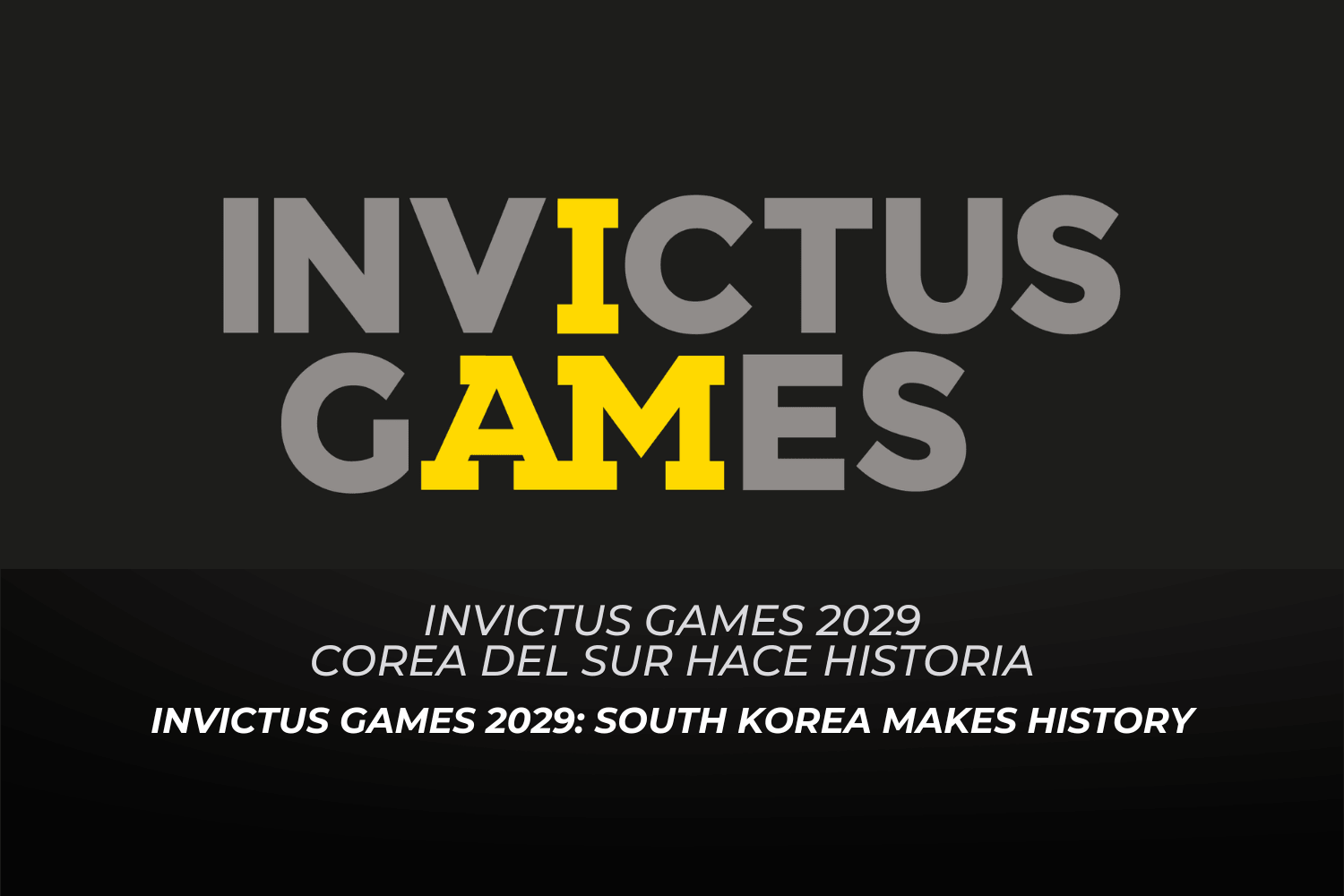 Invictus Games 2029: Corea del Sur hace historia
