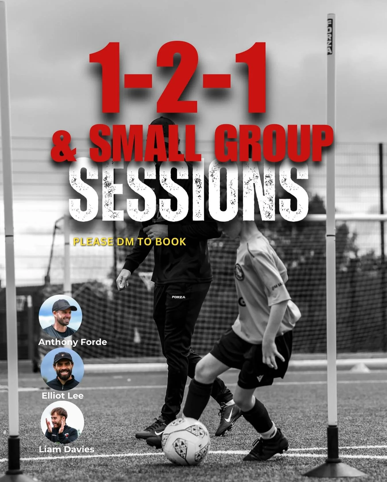 ⚽ 1-2-1 and Small Group Sessions &ndash; Now Open! ⚽

Train with professional players and experienced qualified coaches to:
✅ Sharpen your skills
✅ Build confidence
✅ Take your game to the next level

📩 DM to book your spot - limited places availabl