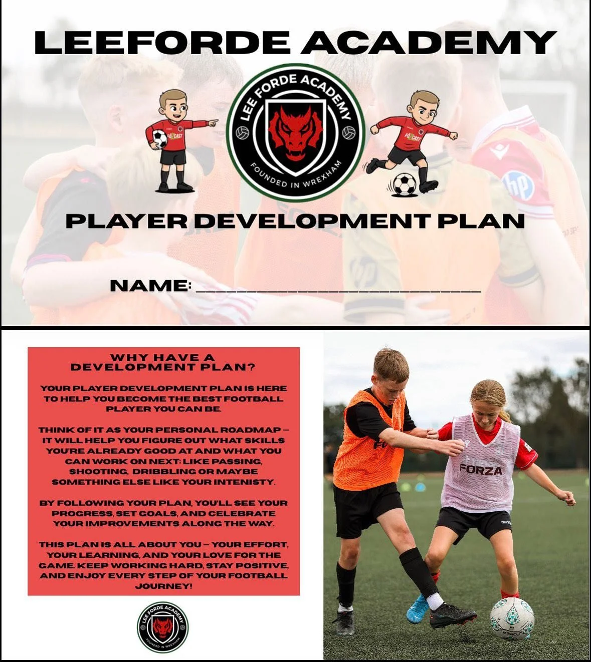 📝 PLAYER DEVELOPMENT PLANS 📝 

Our Academy players have now been provided the opportunity to work on their very own player development plans! 💪🏻👏🏻

These plans, tailored by our coaching team and built on real academy experience and planing, aim