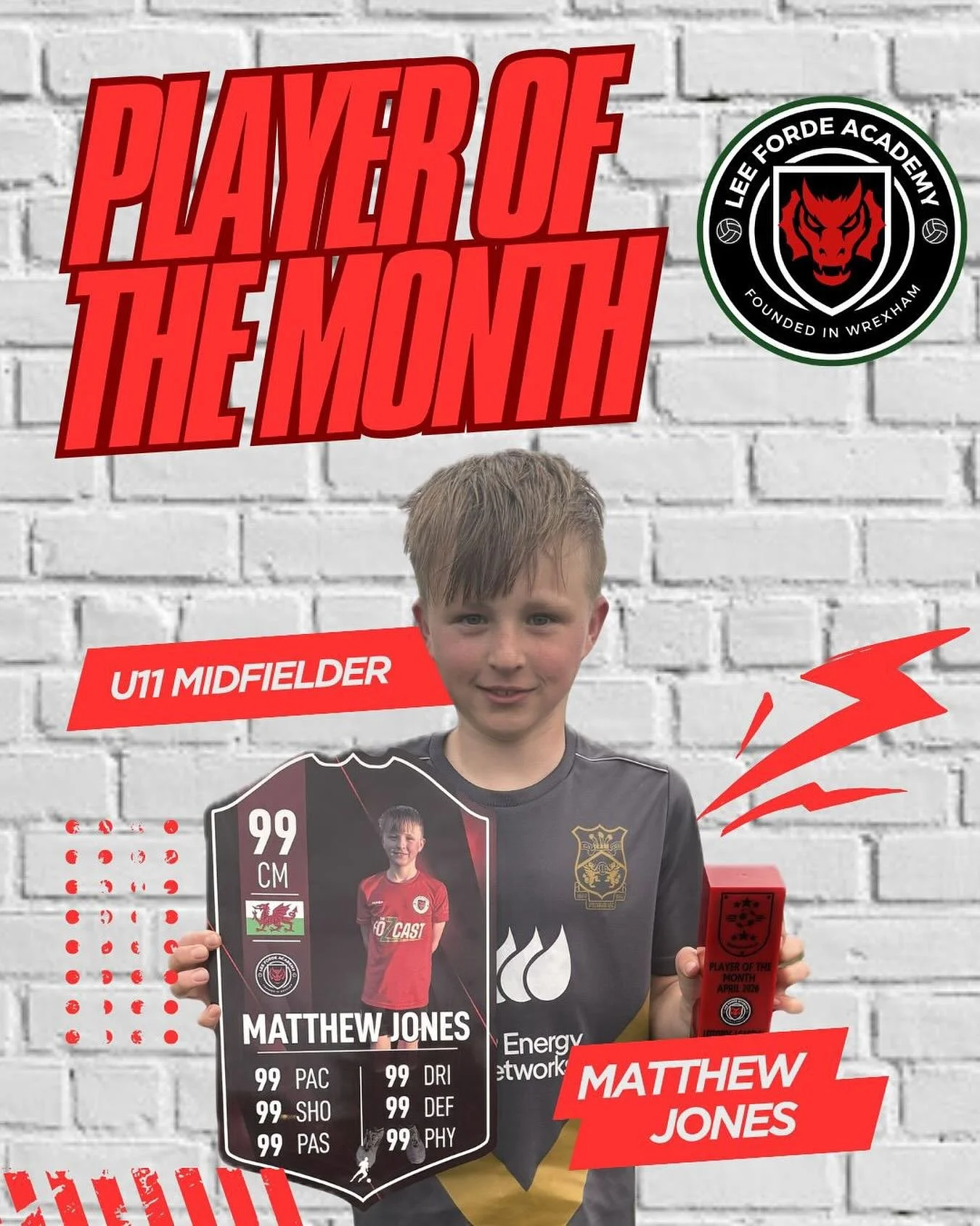🏆 PLAYER OF THE MONTH 🏆 

A huge congratulations to our latest player of the month, Matthew Jones! 👏🏻

Matty has stood out in training with his application to oppose drills, both with intensity to press and the win the ball, as well as being awar