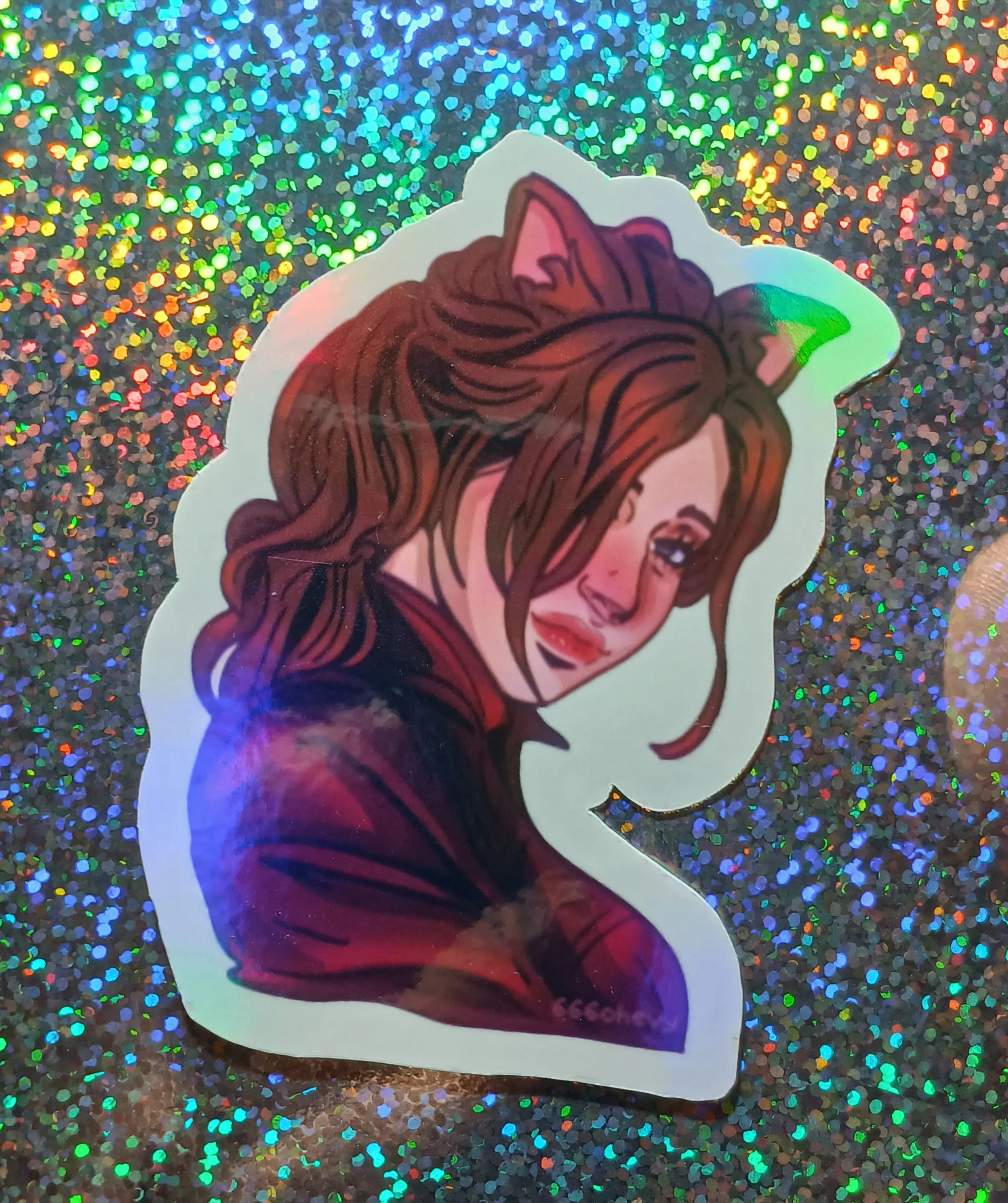 Cat Ears (rainbow holographic)