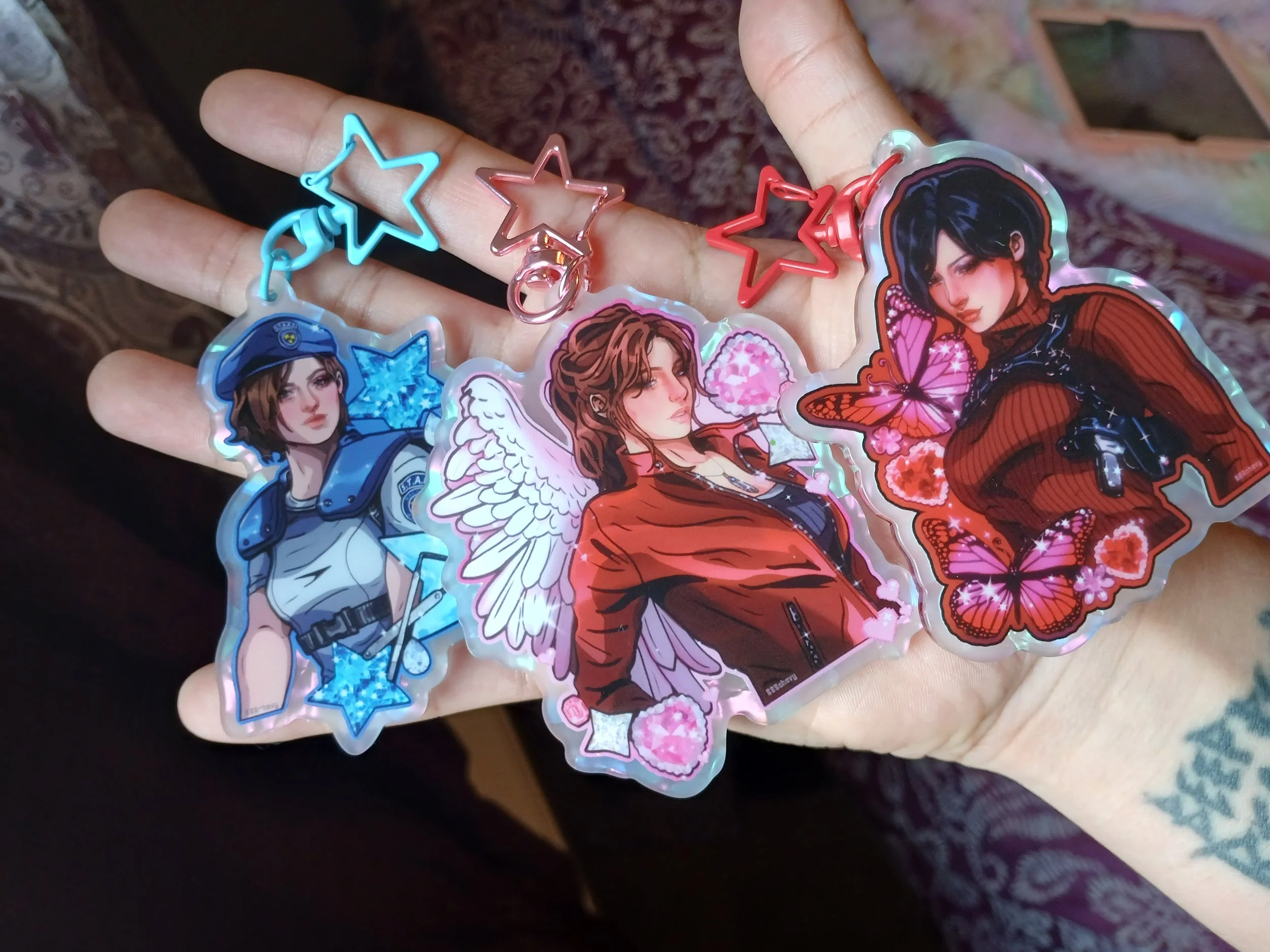 [PRE-ORDER] RE Gems Keychains 3-pack