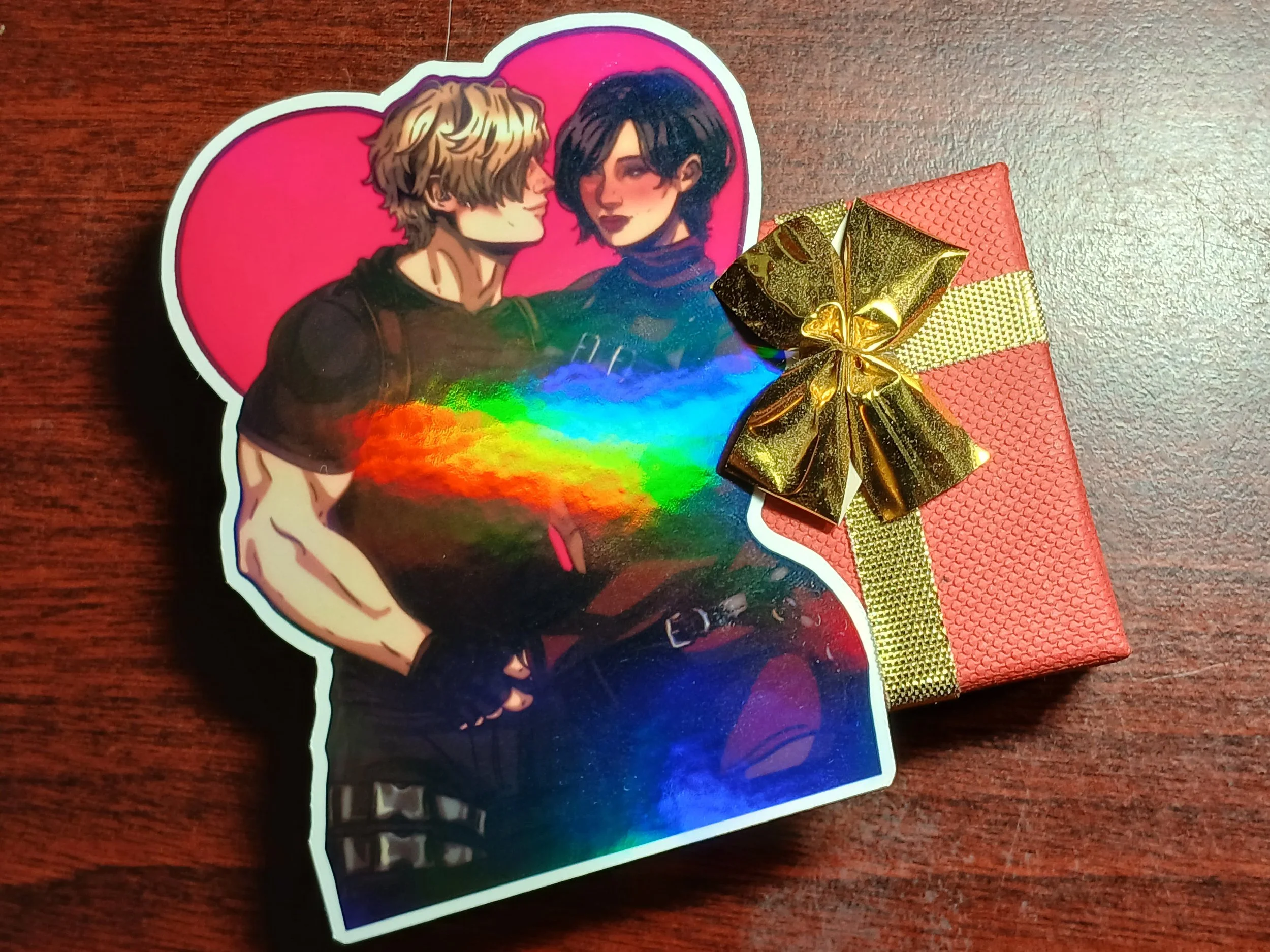 Aeon Heart (rainbow holographic)