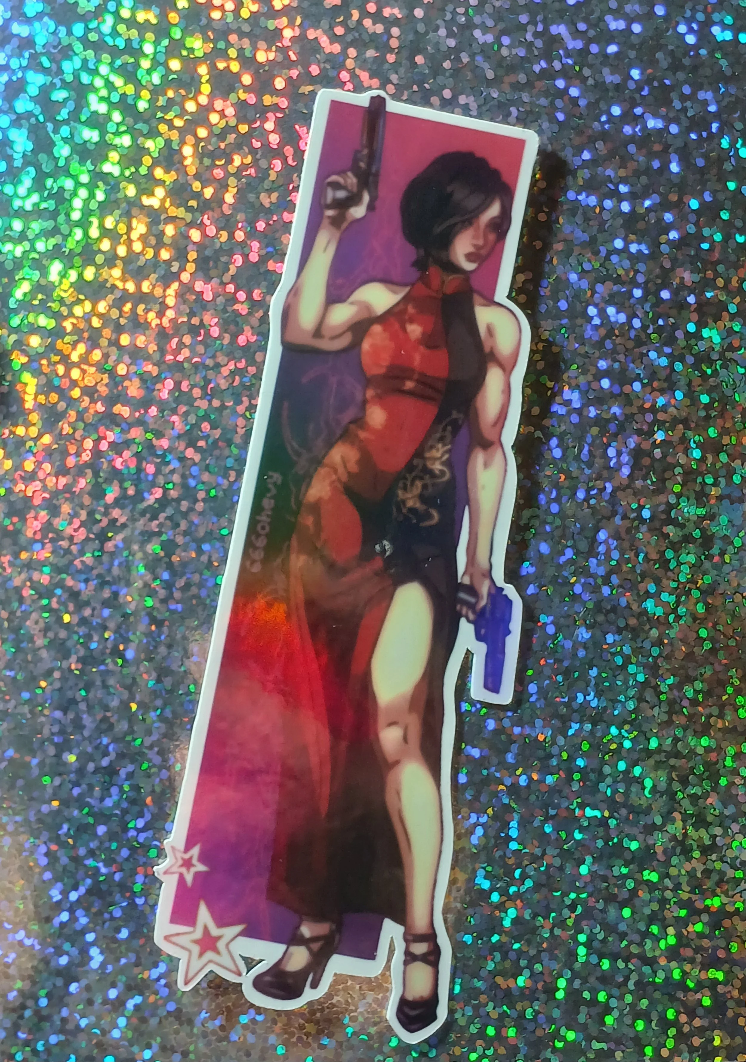 Qipao Ada (rainbow holographic)