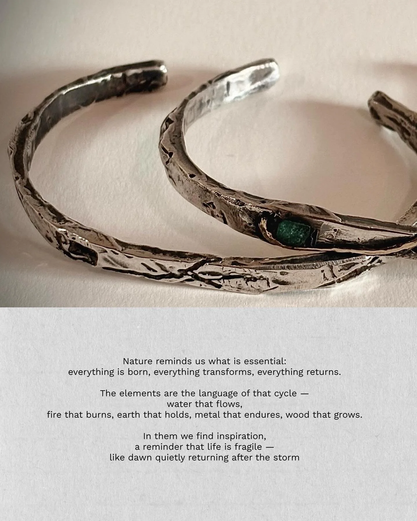 -
Ziran Cuff — inspire us
-
#CeremonyBeforeCreation #SlowJewelry #intentionaldesign #925sterlingsilver #customjewelry #14kgoldjewelry #handmadejewelry #recycledgoldjewelry #recycledsilverjewellery