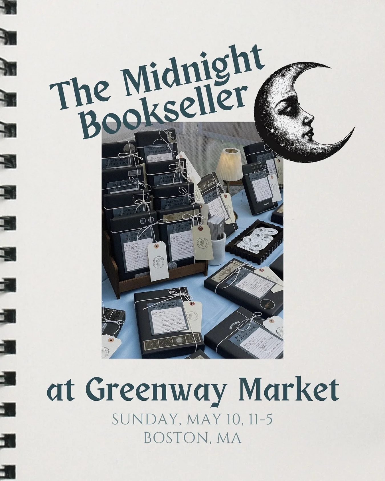 We&rsquo;ll be in Boston all day tomorrow with a BUNCH of new to you blind dates with a book! Come stop by and say hi 📖✨🗡️
.
.
.
.
#themidnightbookseller #indiebookstore #independentbookstore #newbookstore #newbookshop #fantasybookstore #fantasyboo