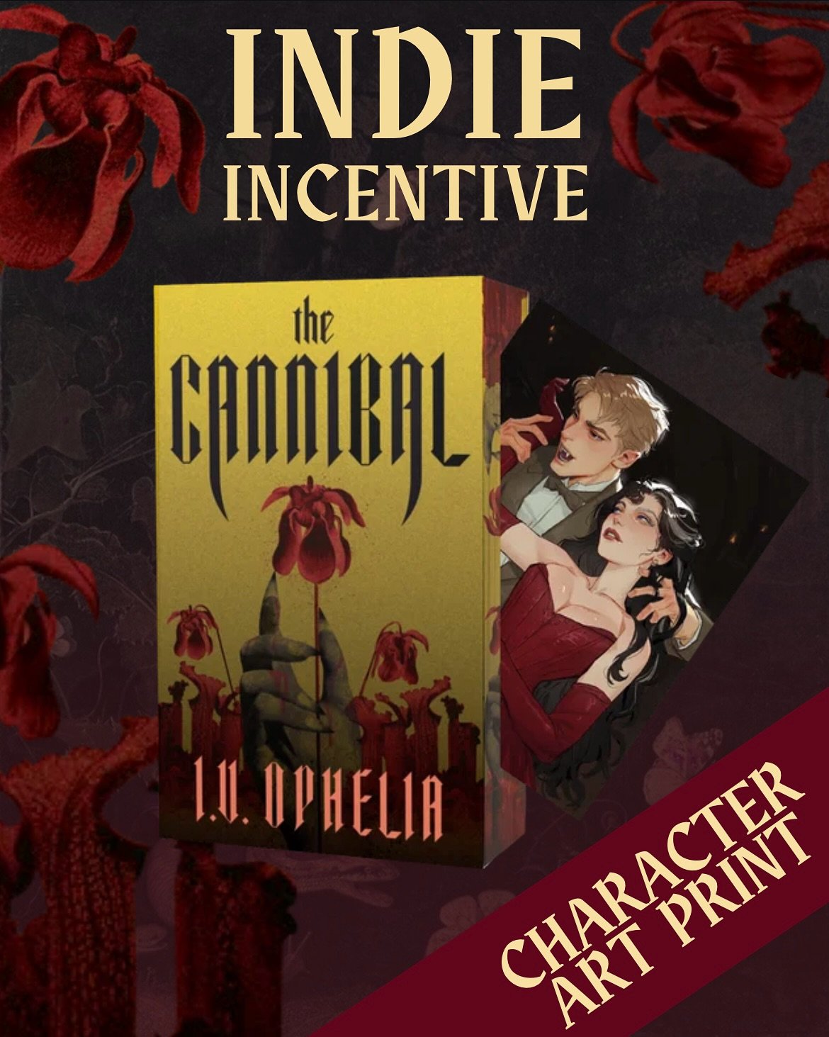 🥀PRE-ORDER ALERT🥀
.
We are very excited to be an official preorder partner for I.V. Ophelia&rsquo;s final book in The Poisoner Series, THE CANNIBAL, releasing on September 1st! This indie exclusive pre-order comes with a gorgeous sprayed edge paper