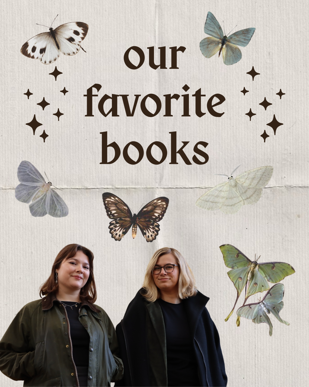Our Favorite Books with a picture of Chloe and Mackenzie