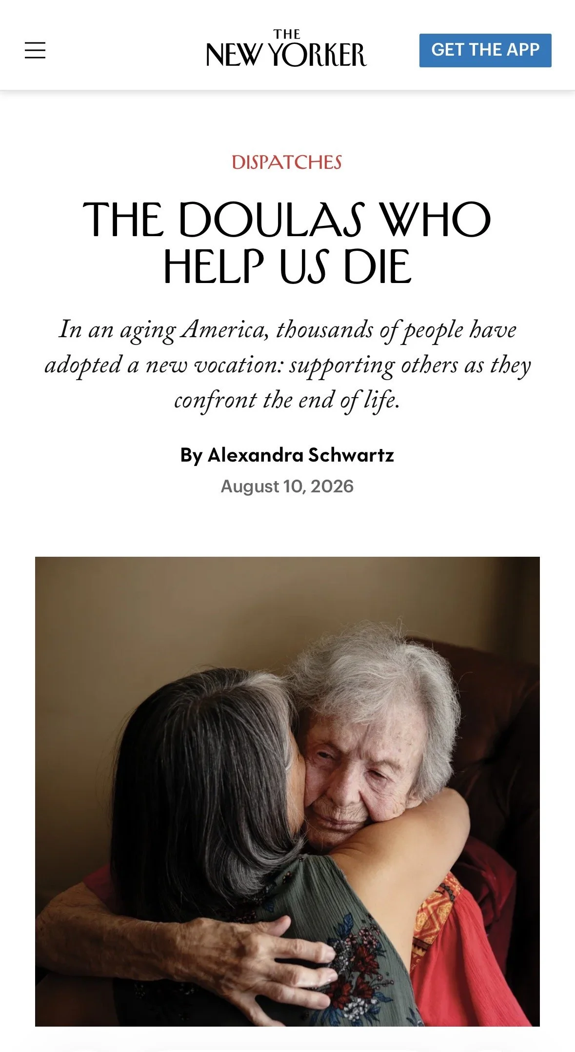 Death Doulas Help You Live Well by Facing Your Own Mortality