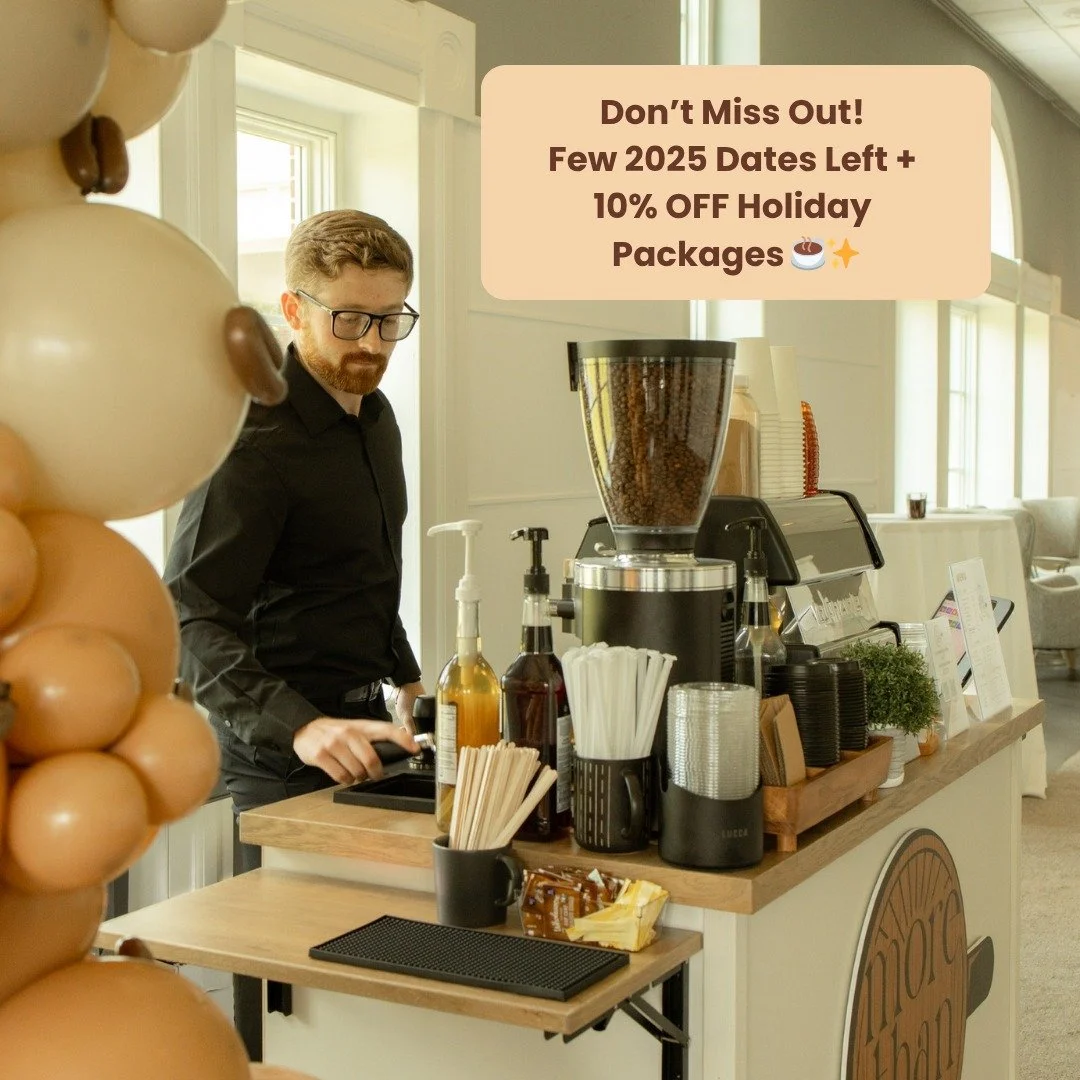 🎄 Don&rsquo;t miss out! Our mobile coffee cart only has a few dates left in 2025.

To make your holiday events even sweeter, we&rsquo;re extending our 10% OFF holiday packages, but only while availability lasts! 🎁

Secure your spot now and give you