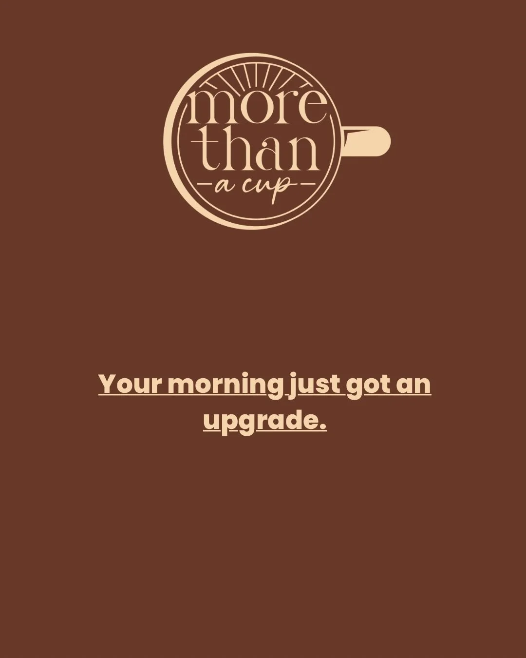 Your morning just got an upgrade.

More Than A Cup now has a has a new spot. Find us in the lobby at 2320 Cascade Pointe Boulevard, Tuesday through Thursday from 7:30am to 11:30am for specialty coffee, matcha, and tea crafted to order, paired with fr