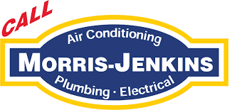 Morris Jenkins logo with 'Air Conditioning, Plumbing, Electrical' and 'Call' text