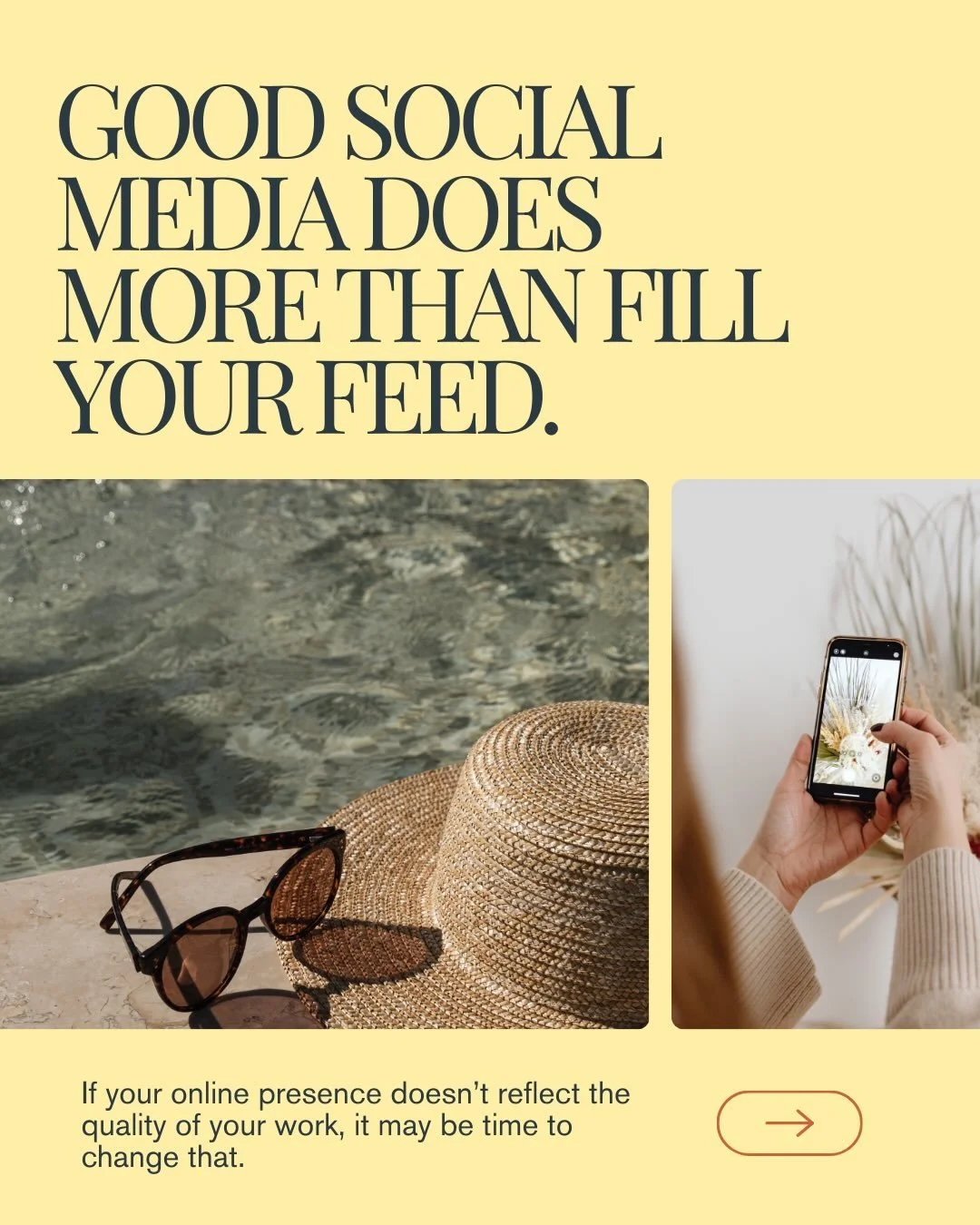 Potential clients usually see your brand online before they ever reach out. That means your social media is often giving a first impression before you even know they&rsquo;re there.

When done well with proper strategy, it builds trust, tells your st