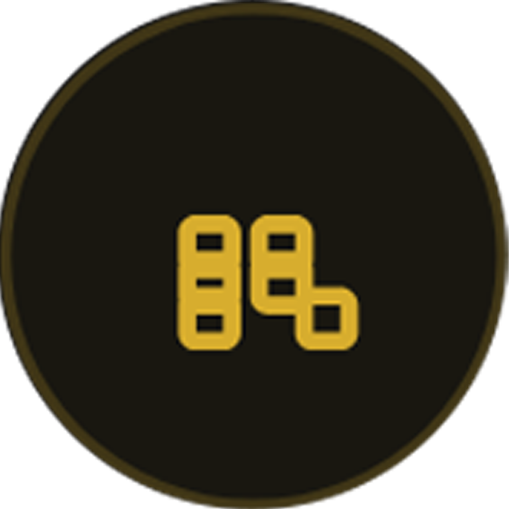 Icon of multiple boxes stacked on top of each other representing baggage assistance provided with each transfer.