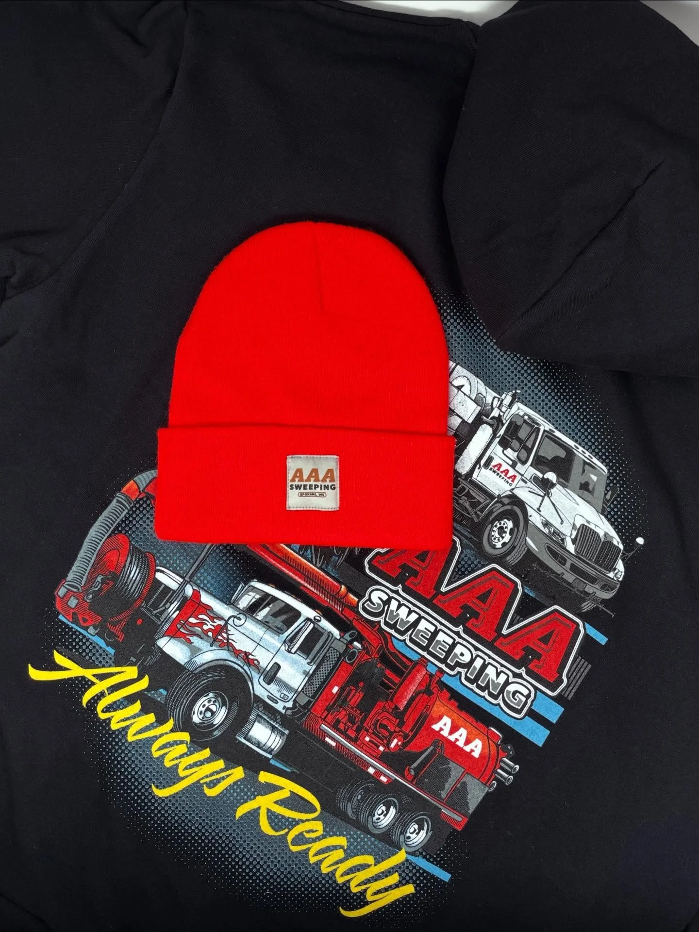 Custom beanies and hoodies for AAA Sweeping!

#spokane #spokanewa #spokanewashington