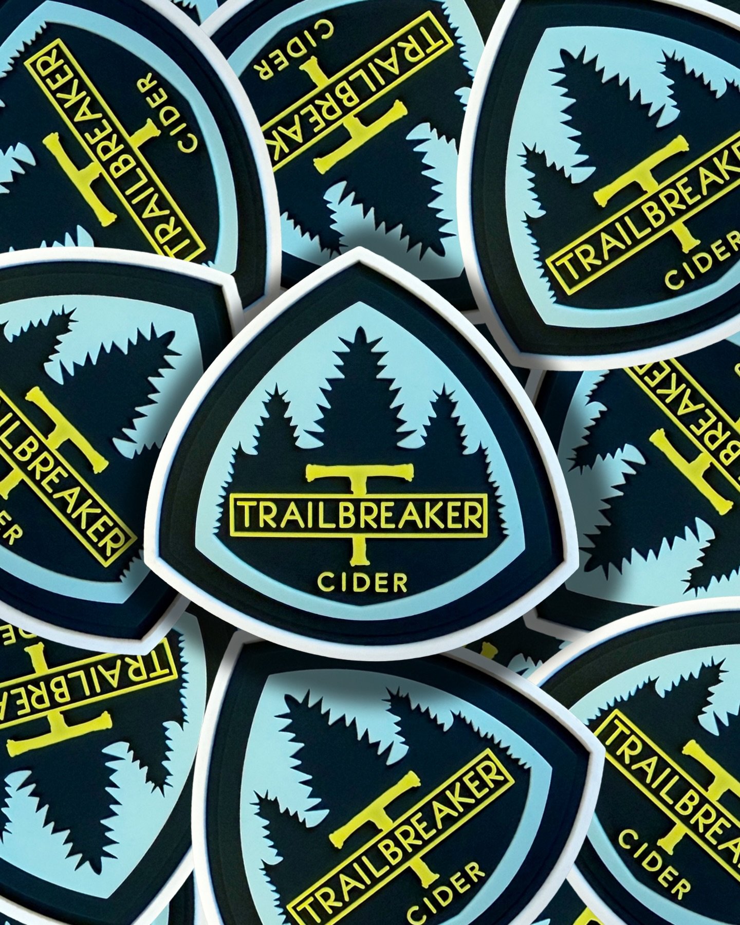 Custom rubber patches for @trailbreakercider 

#trailbreakercider #thirdkinddesign #spokanebusiness #spokanedesign #spokane