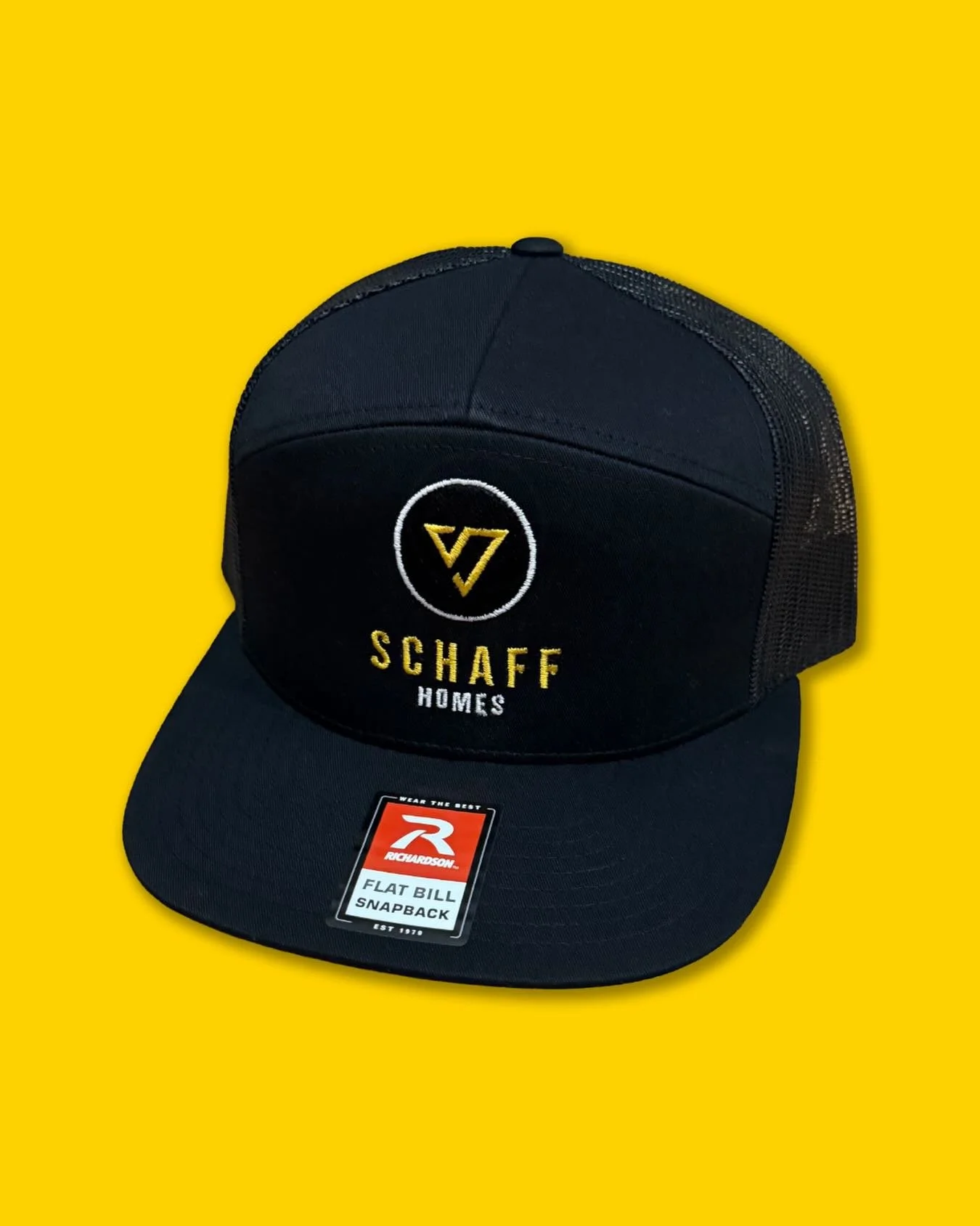 Custom 7 Panel Truckers for @schaff_homes 

#thirdkinddesign
