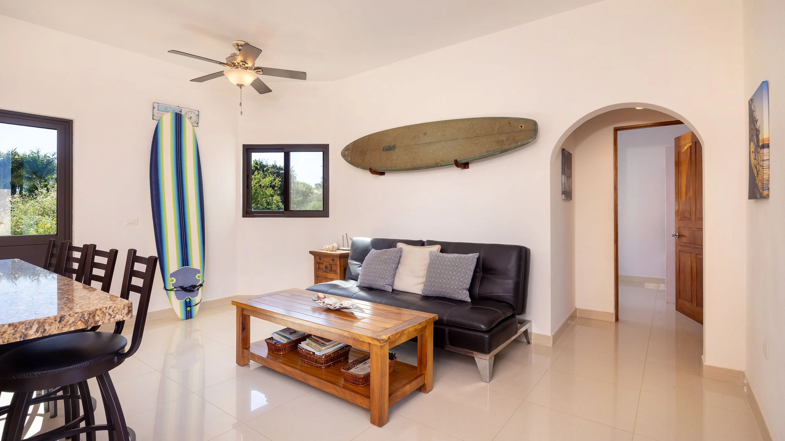 Private kitchen in Villa 2, ideal for guests or rental use near Todos Santos.