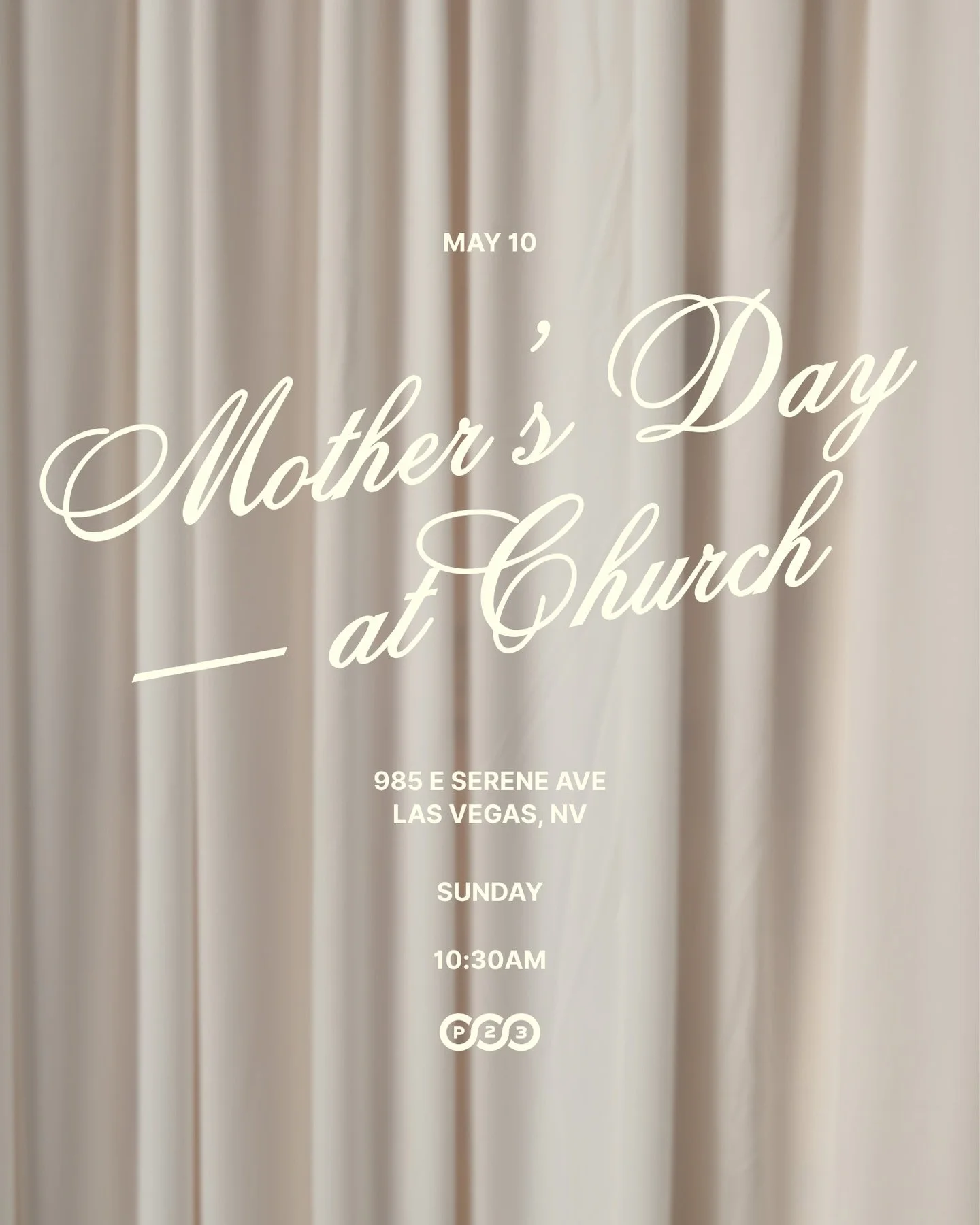 MOTHER&rsquo;S DAY AT P23 💐

We&rsquo;re celebrating ALL the women who pour out love&mdash;moms, soon-to-be moms, spiritual moms, aunties, mentors&hellip; we see you 🙌🏽

Bring your mom or come celebrate with us!!! We cannot wait to honor them ❤️