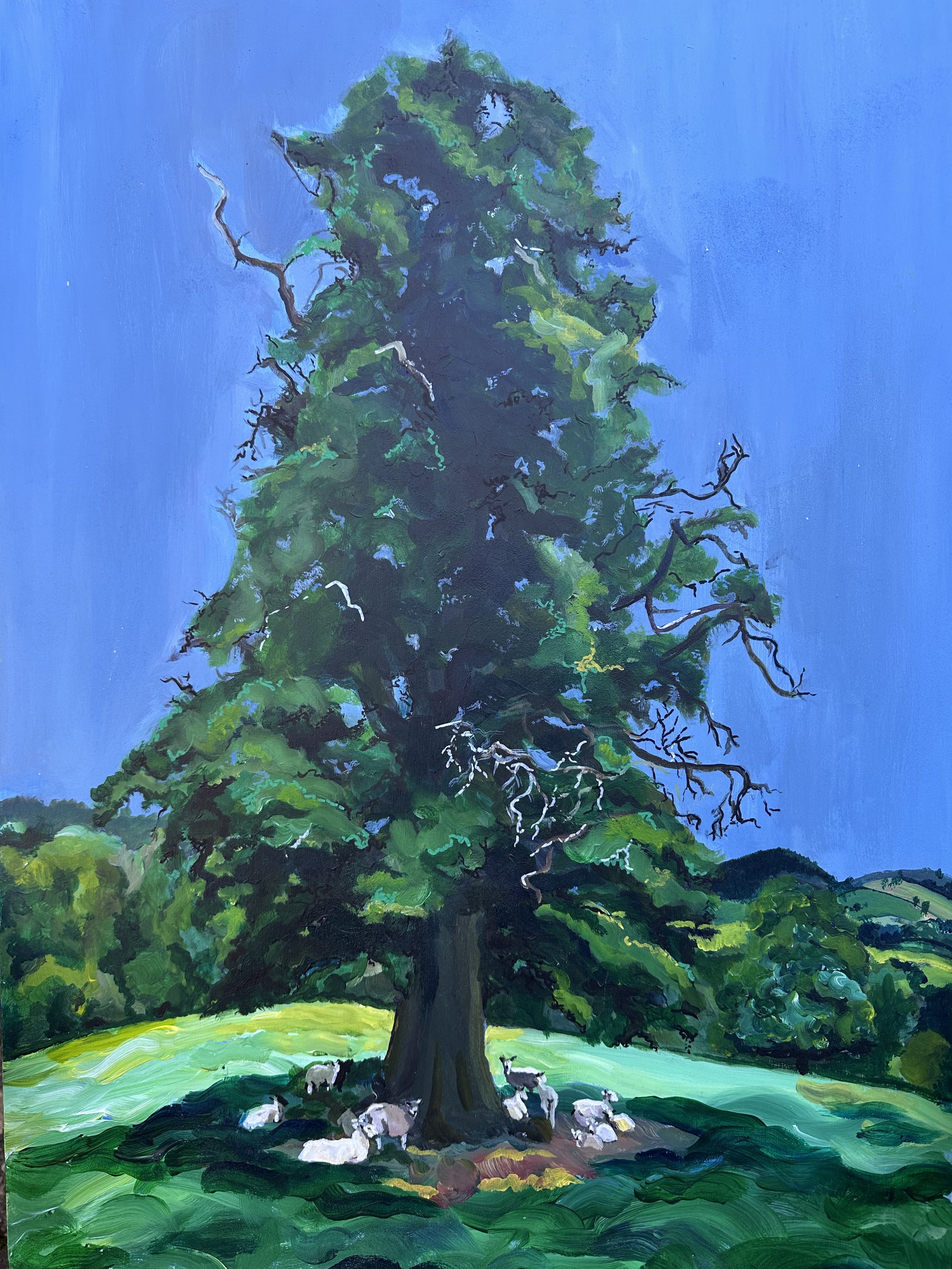 In The Storm, I Will Be Your Tree (2024)
Mixed Media on Plywood. 69 x 46.7 x 2.4cm