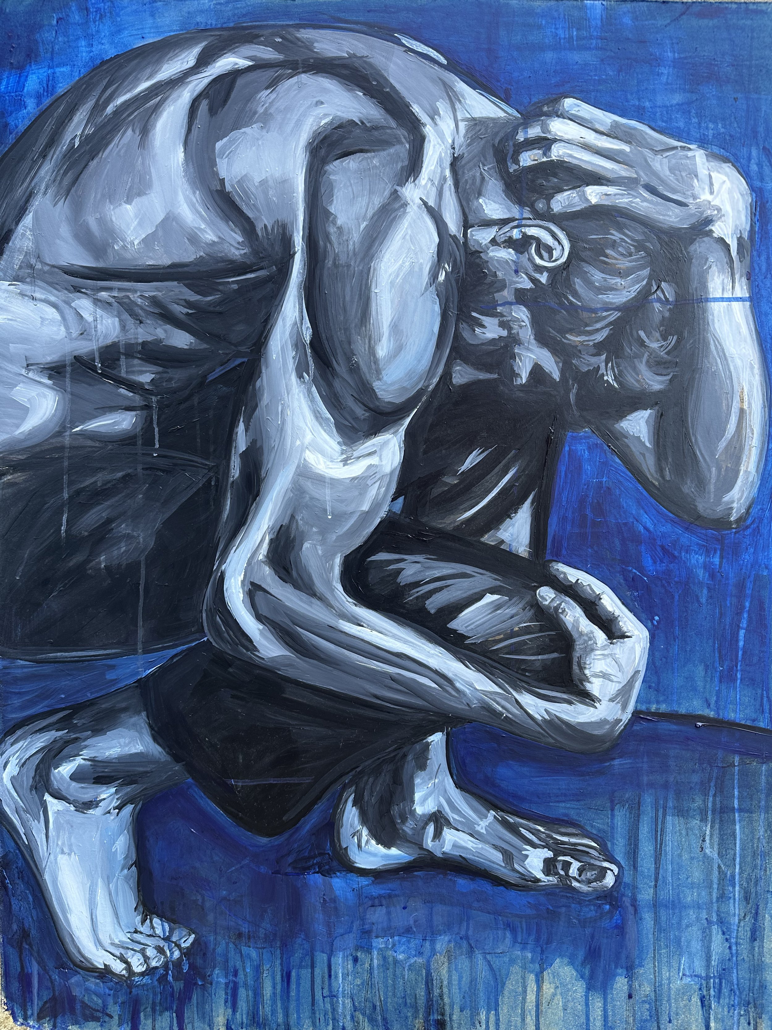 Transformation (2023) Acrylic on Board. 96 x 78cm
