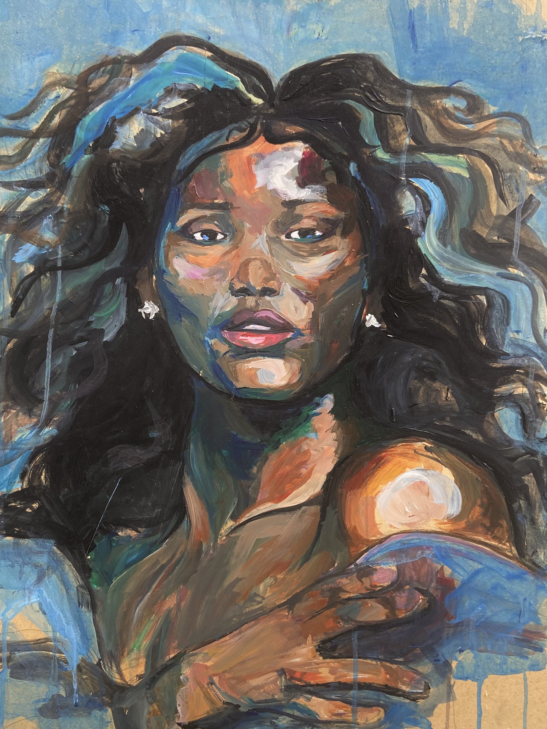 (2020) Acrylic on Board. 96x78cm