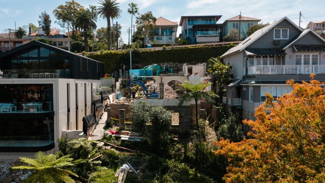 The knock-down stage has begun! ⁠
Set along the edge of one of Sydney&rsquo;s most iconic bays, our Mosman Bay project is taking shape. Once a single residence, the site is now being transformed into two high-end apartments.⁠
⁠
📍Mosman Bay Apartment