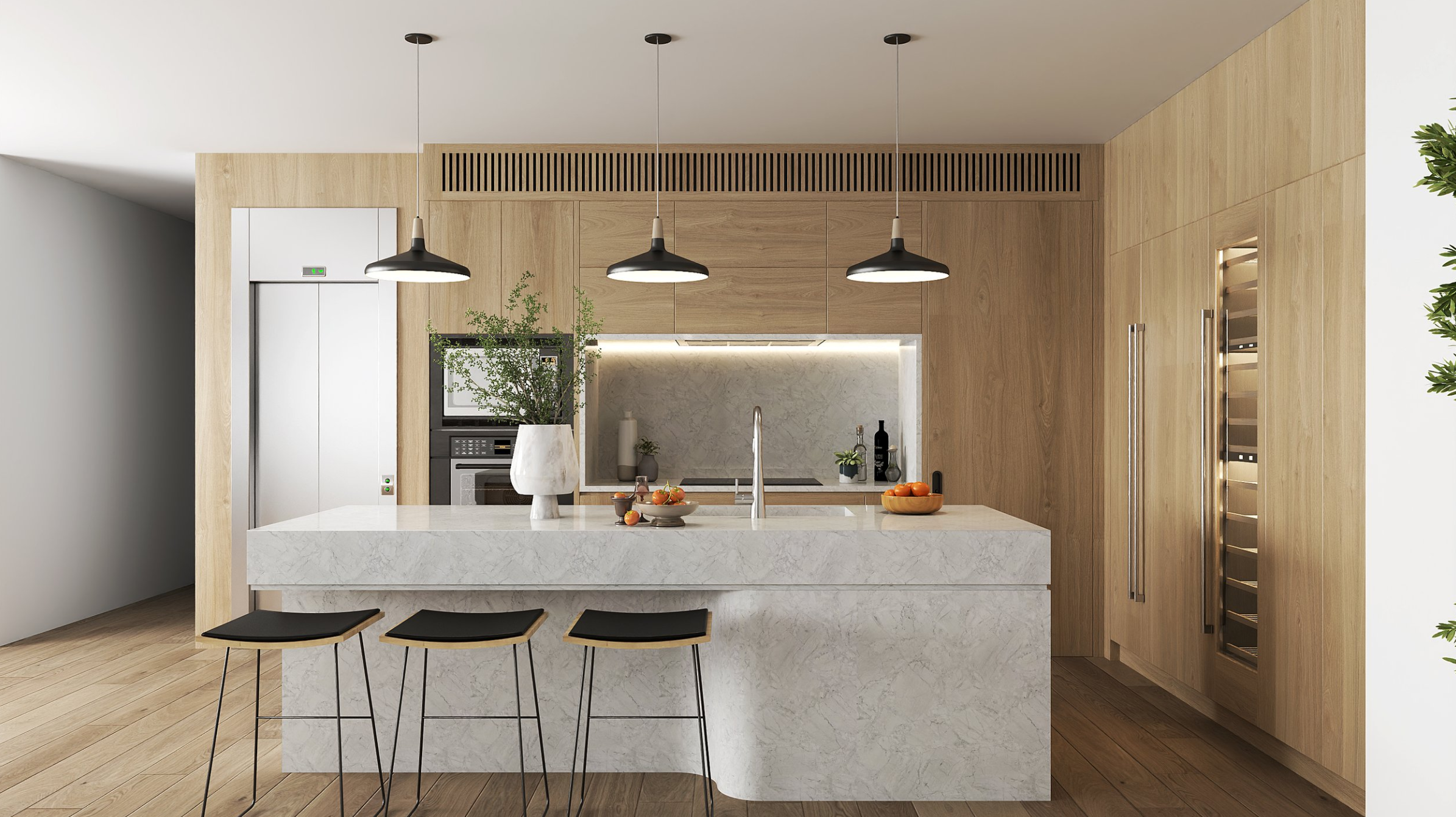 Custom-made kitchen in Sydney home