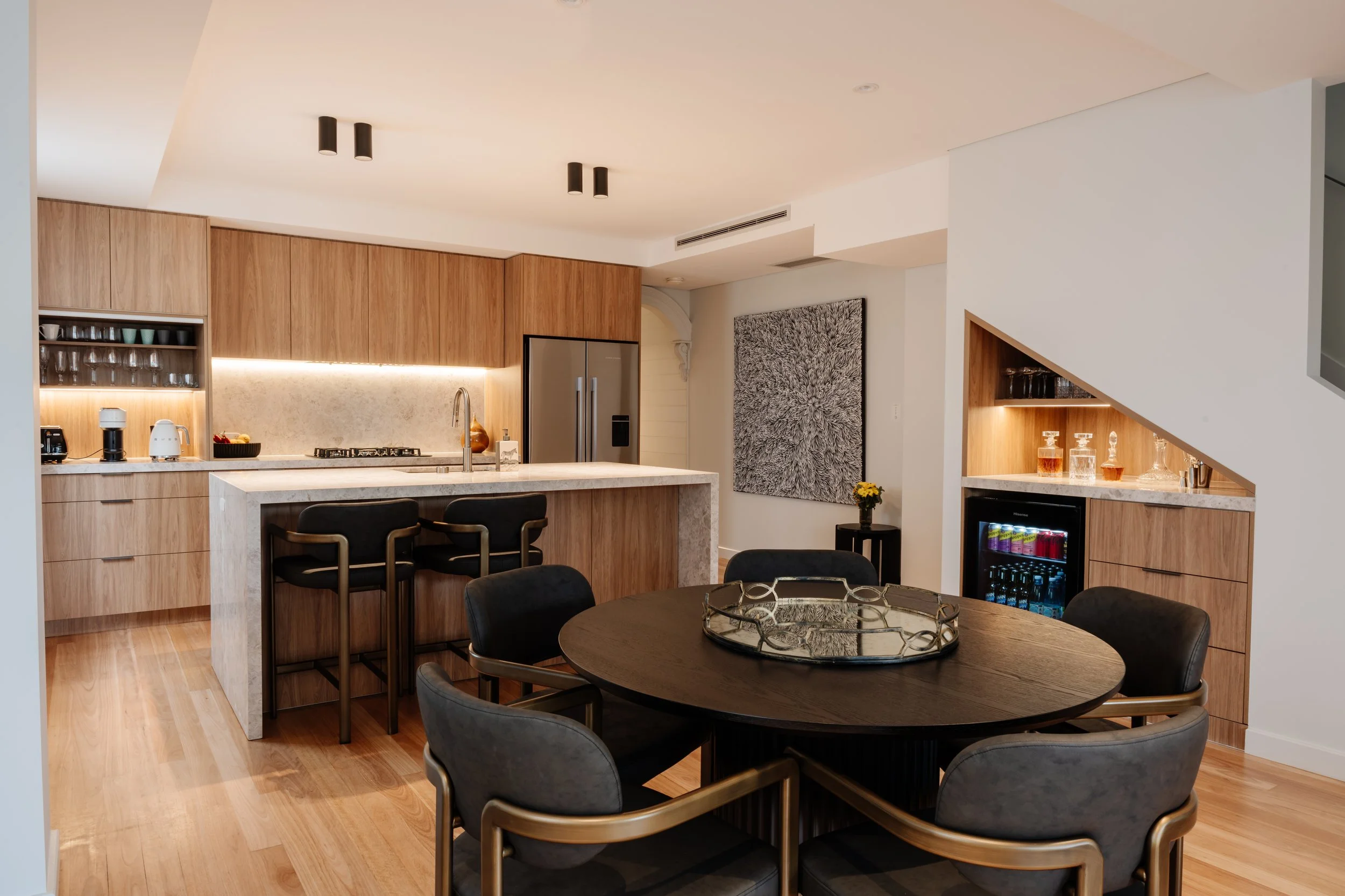kitchen and dining area in leichhardt