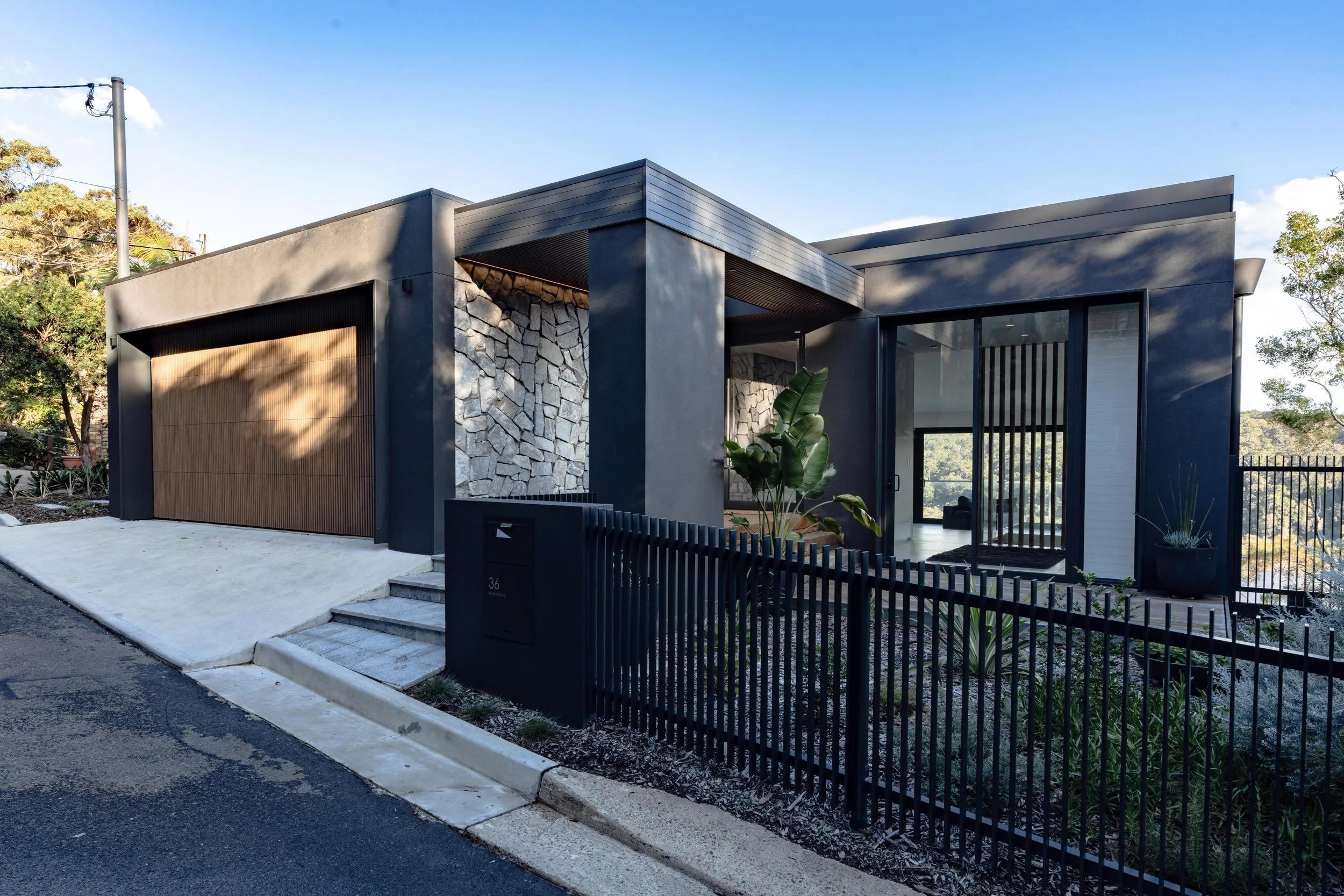 Exterior of custom-made Grays Point home