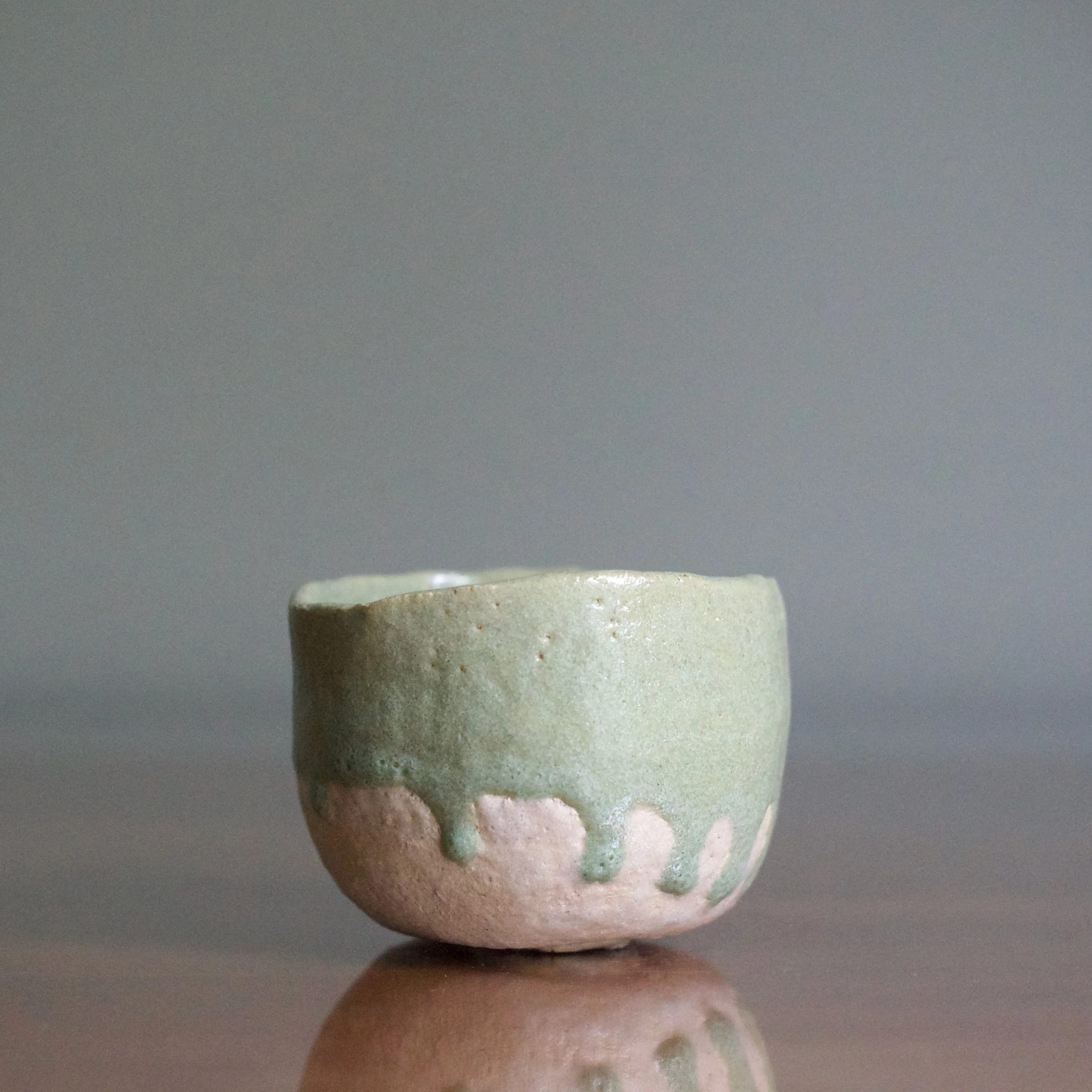 HIDEKI YANASHITA Imayaki jade raku sake cup 2