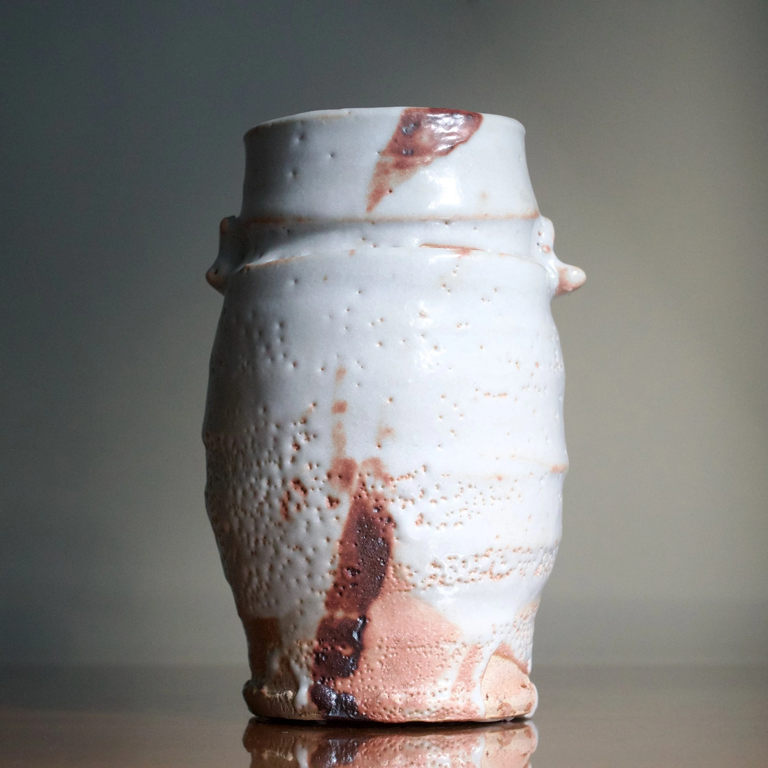 Ken Matsuzaki shino vase 
