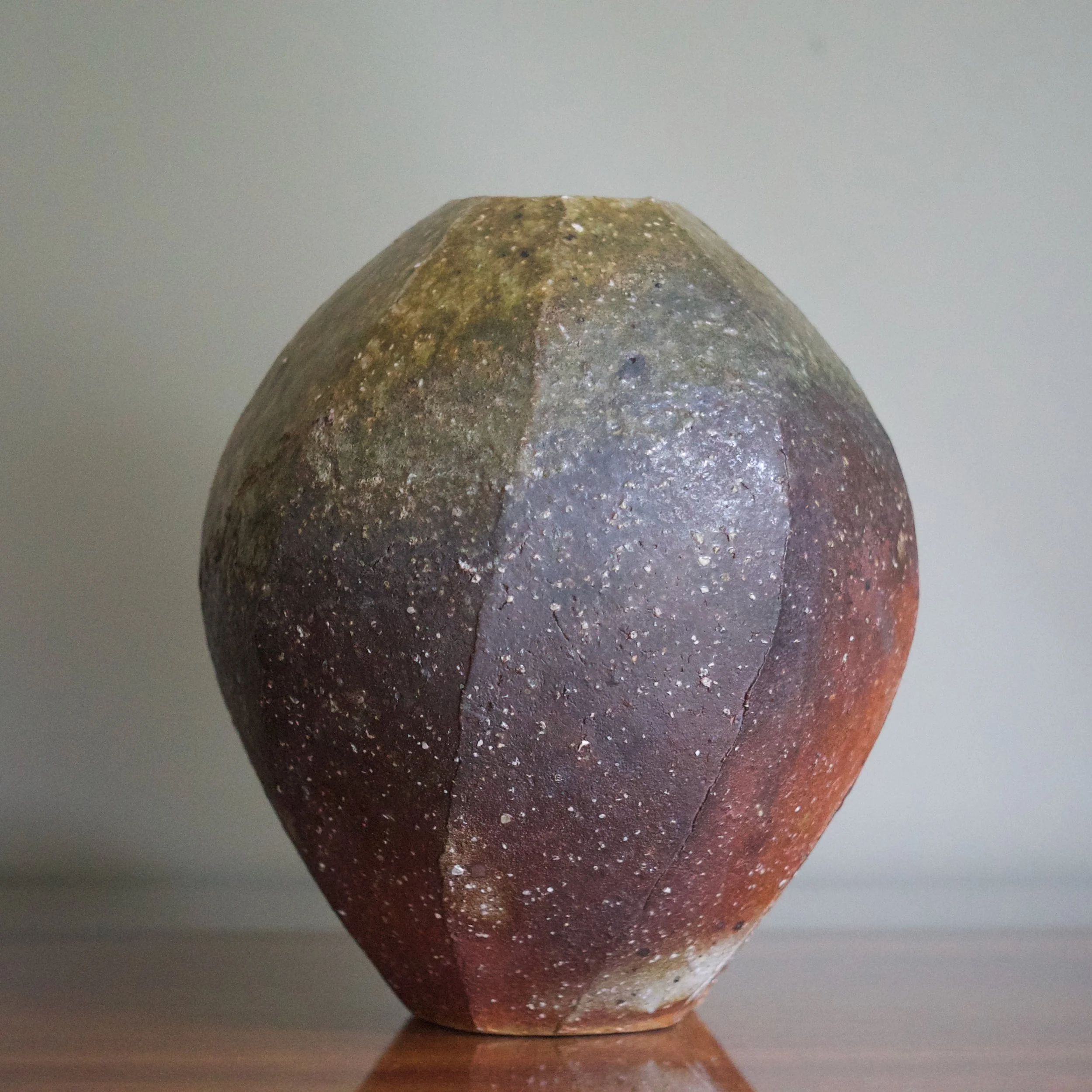 Tadashi Nishihata vase with kiln effects