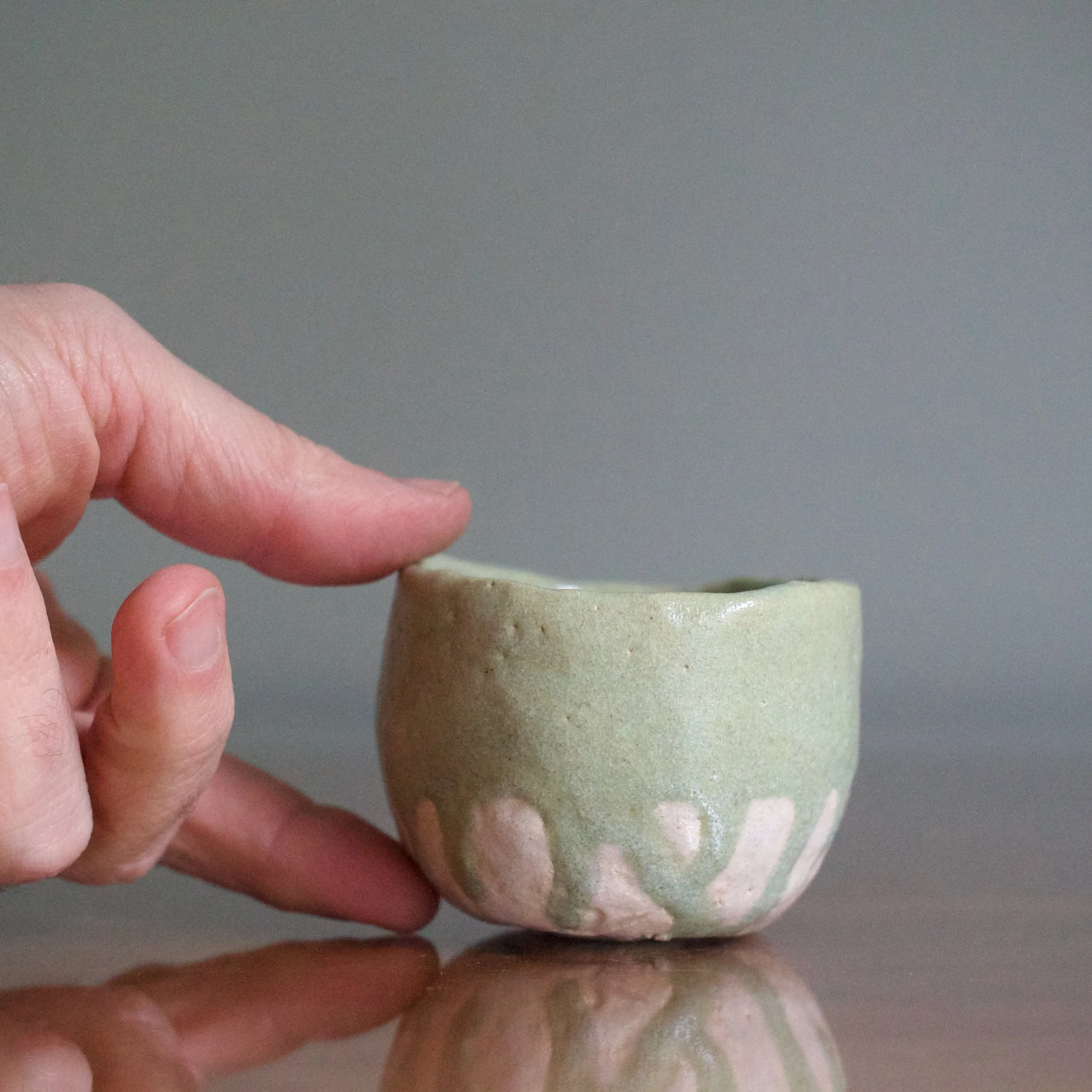 Hideki Yanashita jade raku guinomi 2