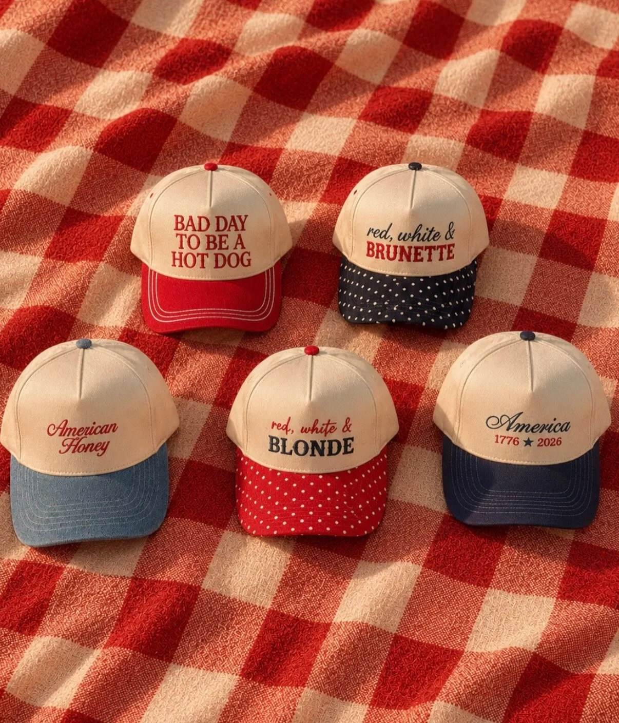 🇺🇸✨ The Fourth of July drop for the girls is HERE ✨🇺🇸
Don&rsquo;t worry boys&hellip; your drop is coming soon 👀

Red, white &amp; stitched 🤍
Made with lake days, country concerts, boat nights, fireworks, and every all-American summer moment in 