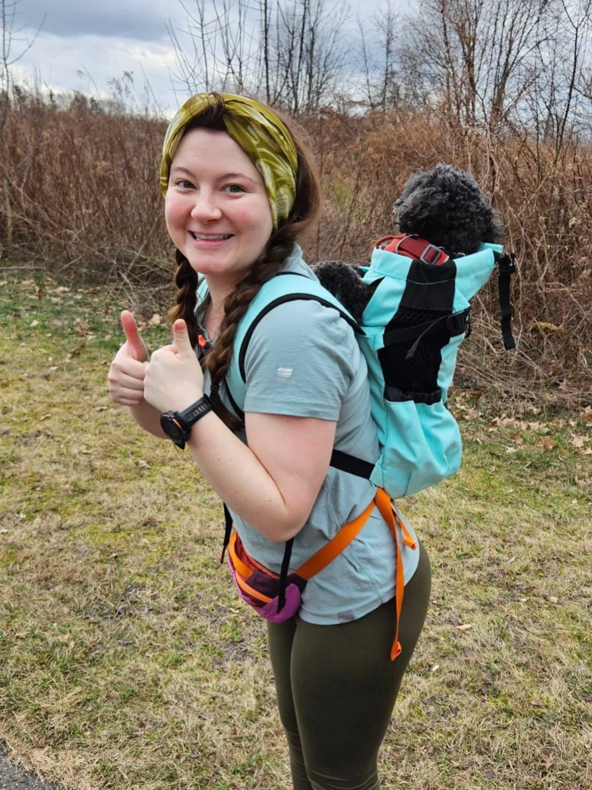 Little guy Afton enjoyed some wind and rain today!