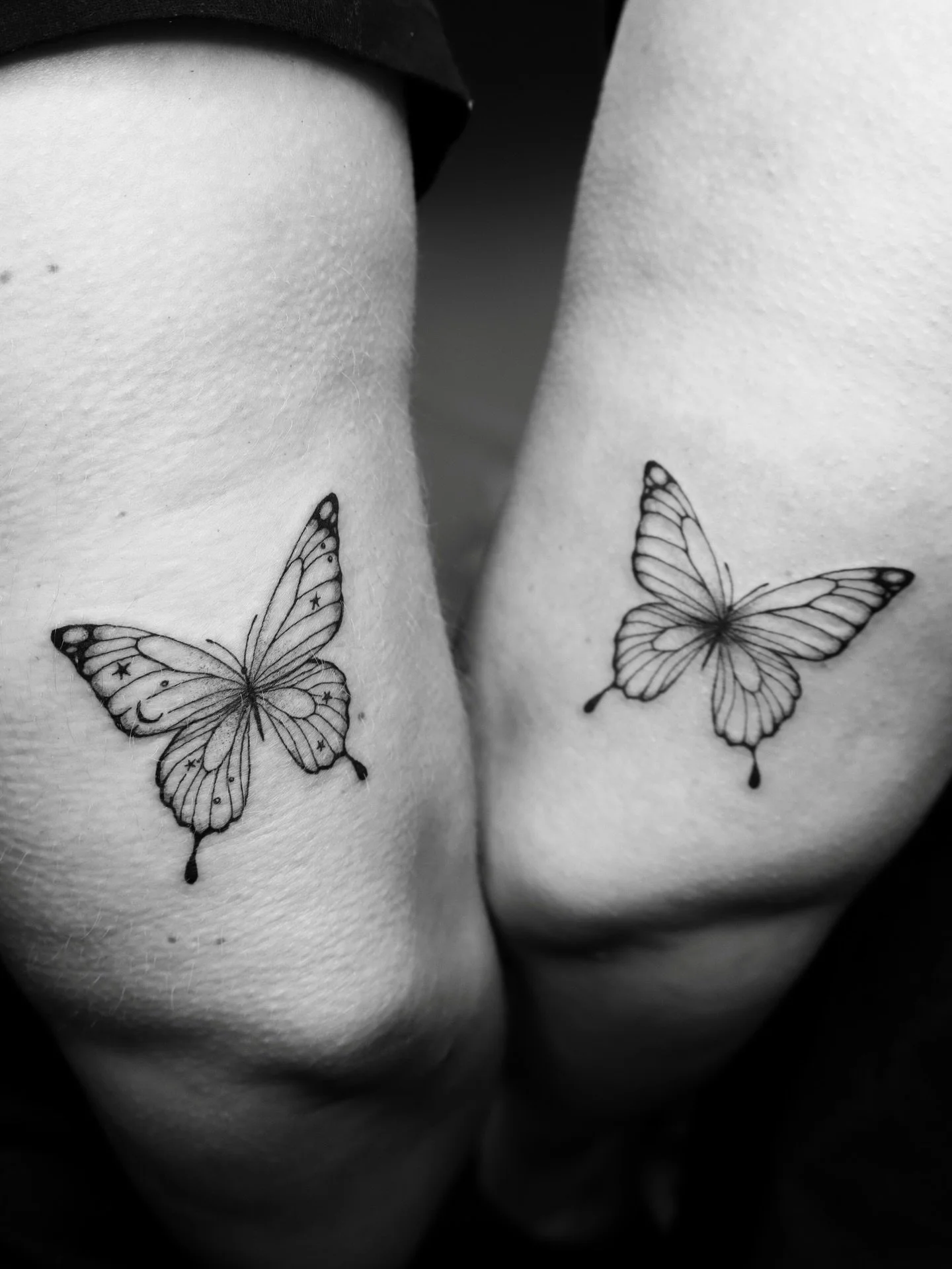 Matching butterflies for the twins, Mikayla &amp; Tiona 🦋
So grateful you trusted me to create something meaningful for you both.

➻ ➻ ➻ ➻
✶ Level Up Studio | 📍 Tacoma, WA
✶ JAN&ndash;FEB BOOKINGS OPEN
✶ Inquiries via link in bio

#washingtontattoo