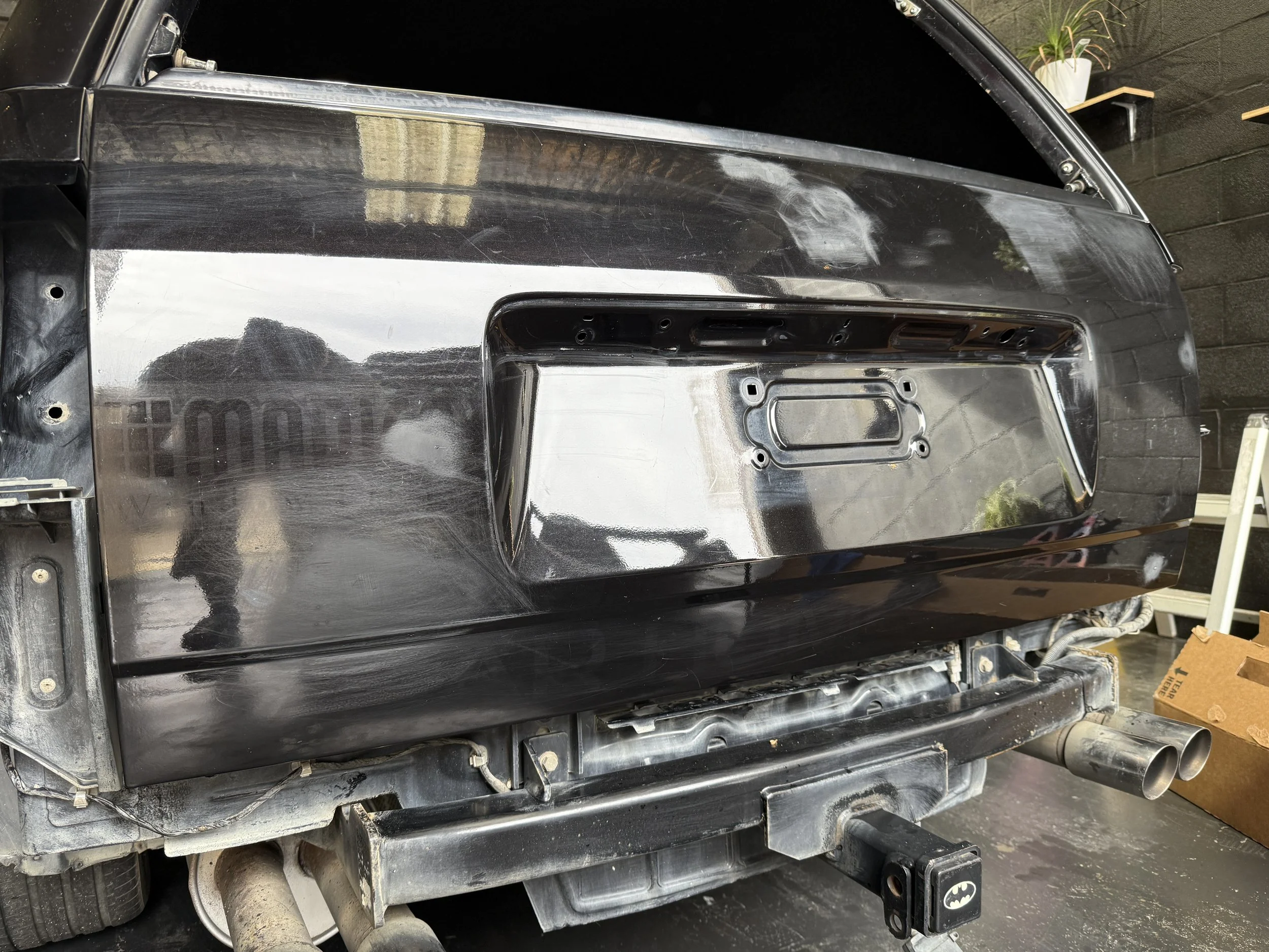 Car before vinyl wrapping.