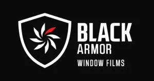 Black armour window film logo