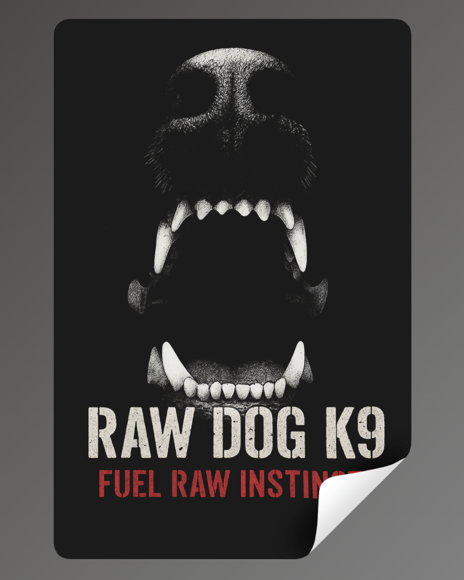 Raw Dog Bite Sticker