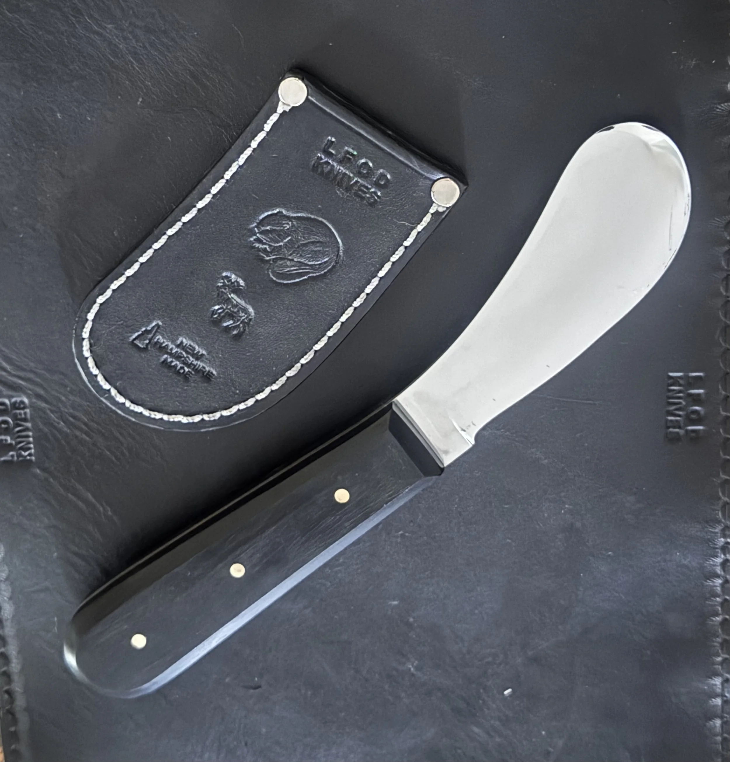 LFOD Knives LLC Large Skinner with Gaboon ebony