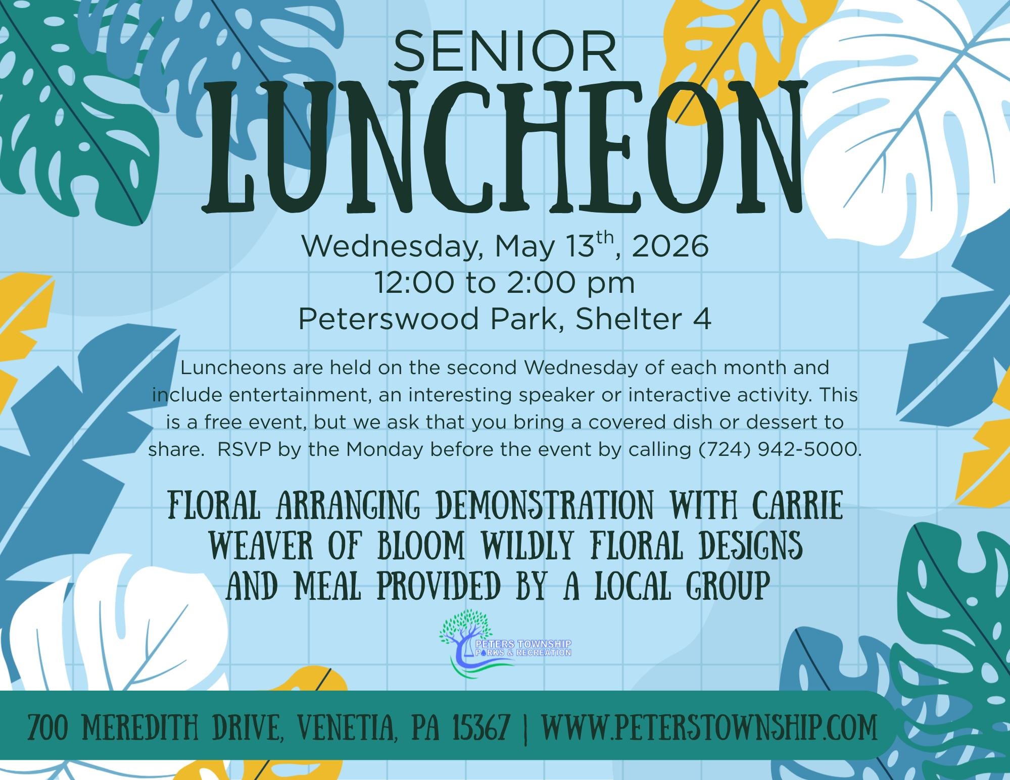 Senior Luncheon at Peterswood Park