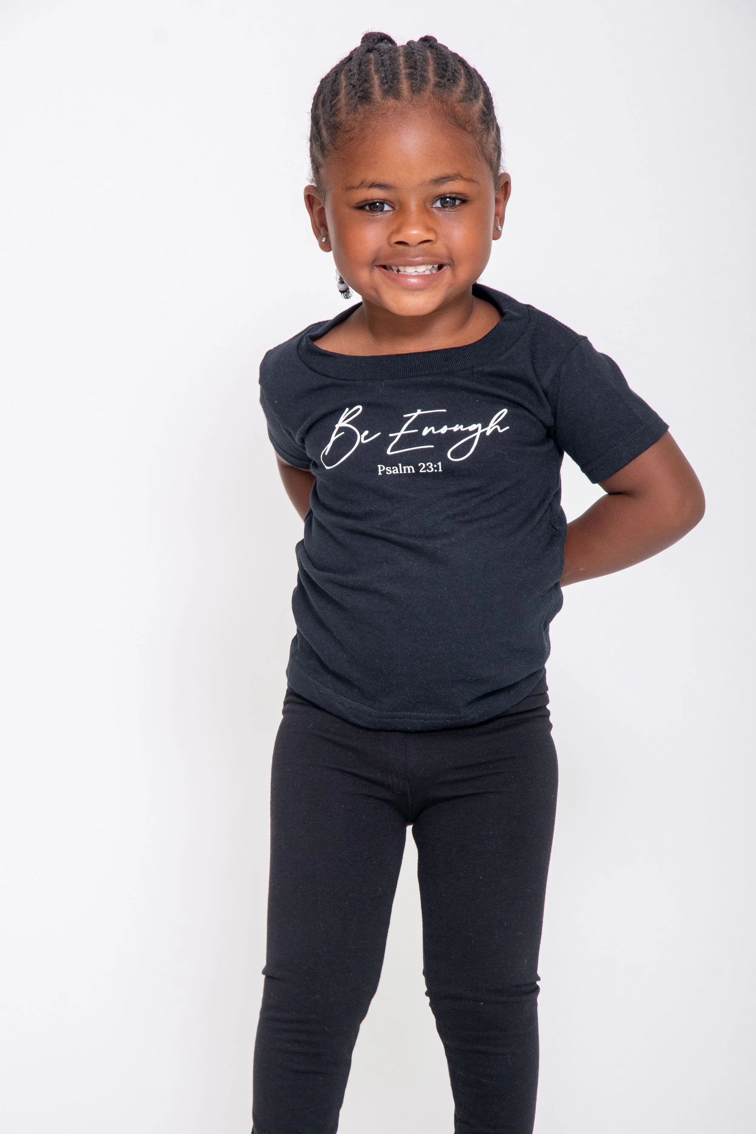 Be Enough Youth Tee — Black